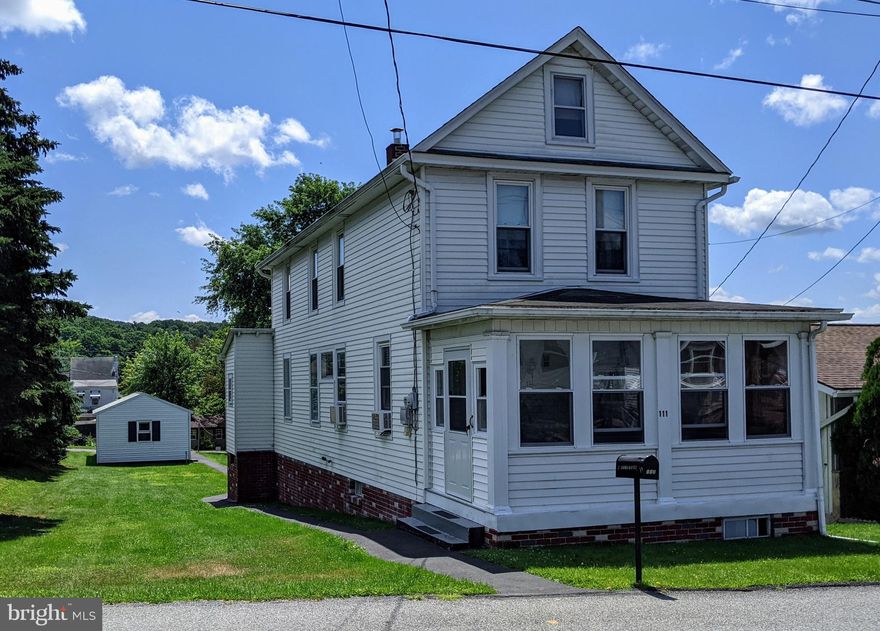 The care and maintenance of this 2 story home is evident the minute you walk into the enclosed porch.  As you proceed through the front door you will immediately notice the beautiful, original woodwork that has been beautifully preserved. First floor features a living room with stained glass window, open to the dining room area with it's 3 aesthetically pleasing windows to fill the room with light, an eat in kitchen includes refrigerator and range, a full bath with large shower unit and a large utility/coat closet or could be a nice pantry. As you proceed upstairs notice the solid well made railing  as you climb to the second floor which features 3 nicely sized bedrooms all with original woodwork baseboards and doors, possible hardwood floors are seen in the one closet and may be throughout the house but I am not sure, all three bedrooms have closets, there is also an opening to get to the attic area. There is additional evidence of this well cared for and maintain home as you enter the partially finished basement,  which features laundry area includes washer & dryer, a shower stall and toilet, 2 side rooms, one was previously a coal bin but you would never know it now and the other goes to a walk out door to the back yard, not a speck of dust not even on the furnace or oil tank.  Outside features a generously sized .14 acre lot with a 1 car garage. A must see home to appreciate the attention that was given to this home by the previous owner.