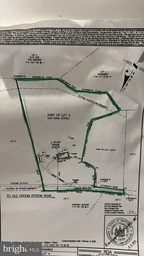 Tiny photo for 5918 Old Croom Station Road, UPPER MARLBORO, MD 20772 (MLS # MDPG2193226)