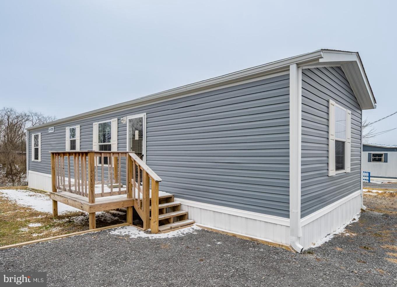 Quality, affordable living in Morgantown. Brand new/never lived in. Just minutes from the university, hospitals, shopping, and the interstate. Brand New single wide trailer in Saint Clairs Village. Open floor plan including the kitchen, living room, and dining area. There is also a separate laundry room, two good size bedrooms, and two full bathrooms. Outside there is parking and a nice, level yard. Call today to schedule a time to see this beautiful home.