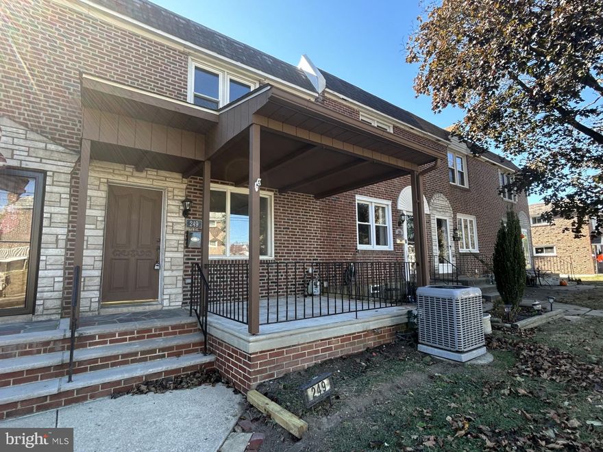 Open and inviting, this newly renovated Glenolden townhome features luxury vinyl plank flooring in the living room and dining room. The updated kitchen boasts granite countertops and tile backsplash. The finished lower level also boasts luxury vinyl plank flooring as well as a new powder room and walk out to back where there is private parking and a fenced in yard. Upstairs there are 3 bedrooms with refinished hardwood floors and a hall bathroom. This home has been freshly painted throughout. Close to public transportation, schools and shopping. 1st, last and security deposit needed to move in.