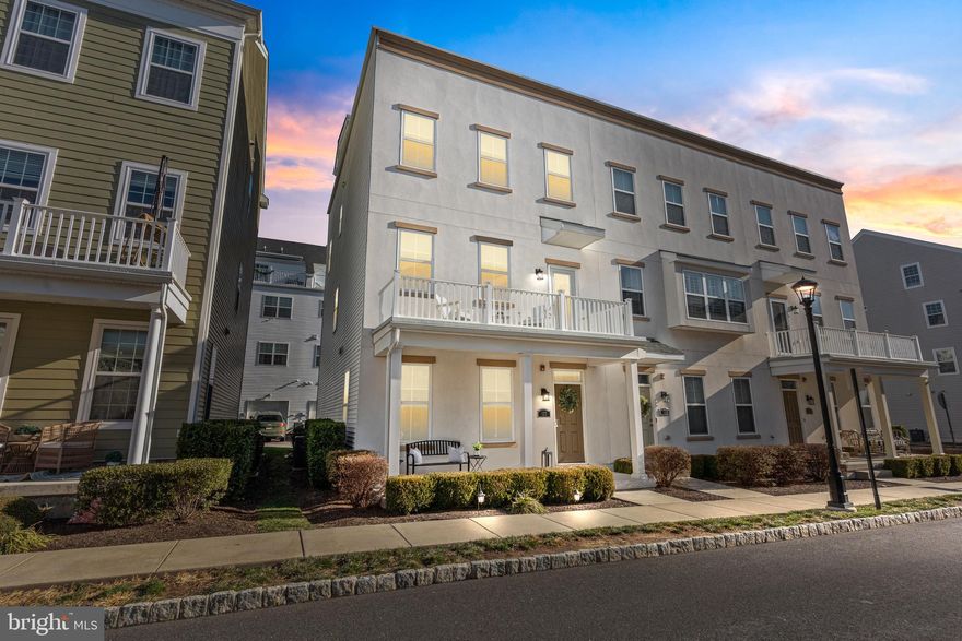 Welcome to 127 Prince George Street, a modern townhome located in the highly sought-after Waterside community along the Delaware River. Offering over 2,000 square feet of living space, this 3-bedroom, 2 full and 2 half bath home delivers a low-maintenance lifestyle paired with stylish finishes and exceptional outdoor spaces.

From the moment you arrive, the welcoming front porch—enhanced with a Transylvania concrete coating system—sets the tone. Inside, hardwood floors flow through the entryway, hallway to the garage, kitchen, and main living area. The open-concept main level is designed for both everyday living and entertaining, featuring a bright living room, dining area with upgraded lighting, and an island kitchen with granite countertops, stainless steel appliances, upgraded pendant lights, custom window treatments, and a brand-new dishwasher (2025). A second story balcony provides a great outdoor sitting space.  

Upstairs, the master suite offers a walk-in closet and a private bath, creating a comfortable retreat. Two additional bedrooms and another full bath provide flexibility for guests, work-from-home needs, or hobbies.

The lower level offers a bonus room that is currently used as an office but could easily serve as a second living area, playroom, or be upgraded to create an additional bedroom. This level also provides direct access to the attached two-car garage. At the top of the home, the rooftop level features a spacious terrace with views of the river that is ideal for entertaining or relaxing, along with a convenient powder room—making this space as functional as it is impressive.

Waterside offers an exceptional lifestyle, with lawn care, snow removal, and trash included. Community amenities include scenic walking paths along the Delaware River with access to an expansive 8-acre waterfront park. Located just minutes from I-95, the PA Turnpike, public transportation, and New Jersey bridges, this home combines convenience with a vibrant community setting.

127 Prince George Street offers modern comfort, flexible living space, and a prime location—an opportunity not to be missed.