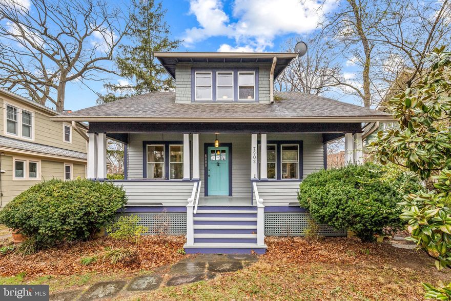 Timeless Takoma Park Bungalow with Vintage Charm & Modern Comfort!

Tucked behind a lush privacy hedge and embraced by a stately magnolia and towering pines, this classic Takoma Park bungalow welcomes you with a wide, inviting front porch - the perfect spot to enjoy a quiet morning or connect with neighbors. Inside, the home’s rich history is evident in every detail, from the original wood floors to the graceful flow of its sun-filled rooms. The spacious living and dining areas lead seamlessly to a bright, eat-in kitchen with vaulted ceilings, offering a sense of airiness and connection to the outdoors. Just beyond, an expansive rear deck overlooks a beautifully fenced backyard - ideal for gardening, entertaining, or simply soaking in the peaceful surroundings. A cozy adjoining family room adds to the home’s generous living space, providing the perfect spot to gather. The main-level suite offers flexibility for guests, a home office, or easy first-floor living. Upstairs, two staircases lead to an array of charming rooms with deep walk-in closets, each with its own unique character - perfect for bedrooms, creative studios, or workspaces. The expansive primary suite serves as a tranquil retreat, with dual walk-in closets and abundant natural light.

Throughout the home, classic craftsmanship and timeless details create a sense of warmth and authenticity, while a dual-zone forced air AC system ensures modern comfort. The lower level offers ample storage, a work area, and unlimited potential - ready to be transformed into whatever space best suits your needs. Off-street parking for three cars is an added convenience in this highly desirable location.

All this, is just one block from the community gathering spots of Koma Cafe and the delicious West African flavors of Mansa Kunda. A rare opportunity to own a home that blends character, charm, and a prime Takoma Park location—don’t miss it!