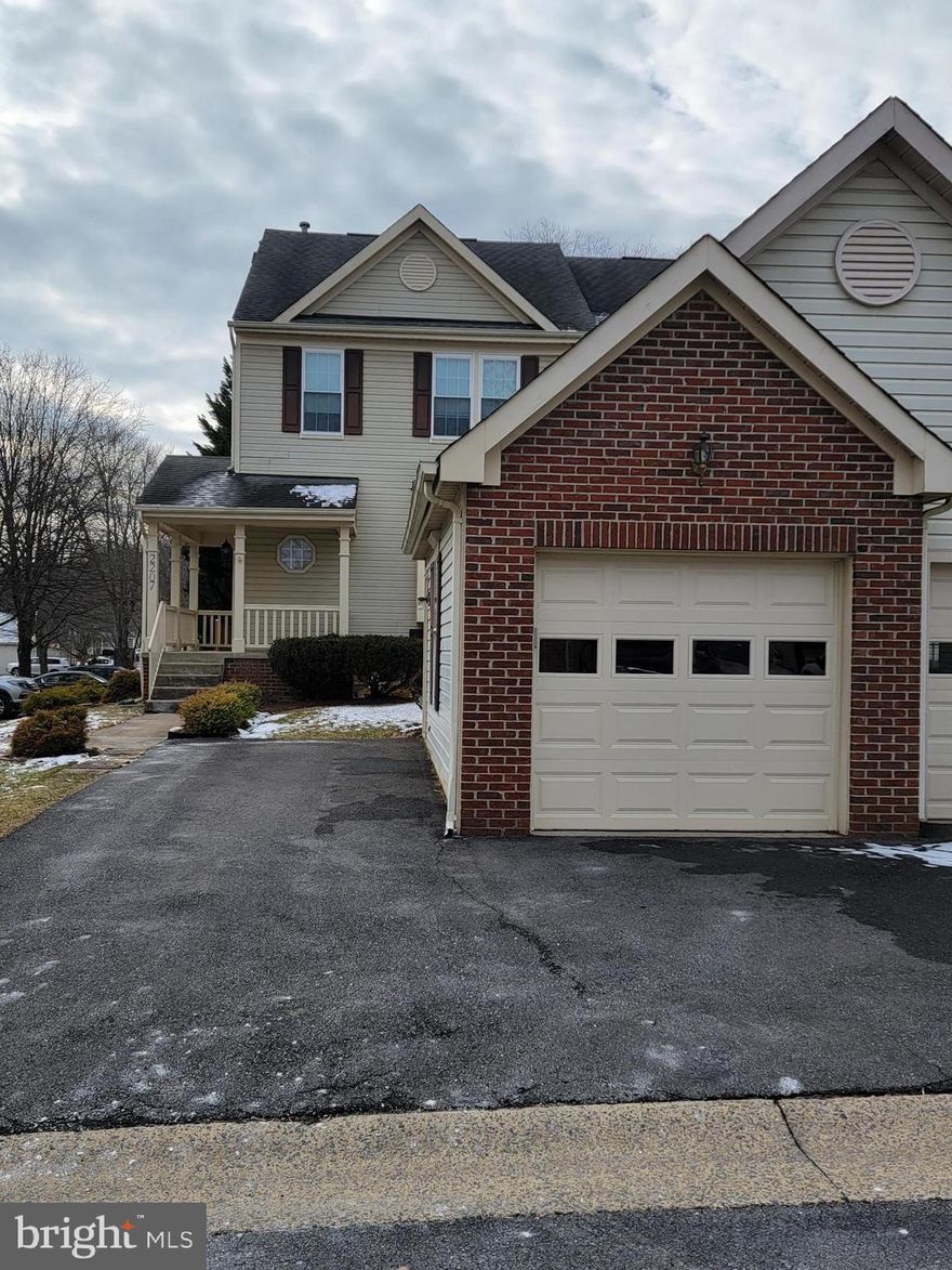 Welcome to this charming end unit townhome with a unique detached garage.
This property encompasses beautiful upgrades throughout a light filled 3-levels, plus a gorgeous setting across from Lake Hallowell! Newly refinished hardwood flooring spans the main level as well as modern
dimmable recessed lighting. The renovated kitchen features new granite countertops, backsplash, and a new WIFI enabled stainless steel oven. Highly energy-efficient Weather Master windows installed in August of 2020, including a new sliding patio door. New keypad garage door and water heater installed in
January of 2022. Upper level has a master bedroom with a walk-in closet and a renovated master bath with a brand-new Hydro System Whirlpool.
Exceptional Lake Hallowell community with lots of amenities and plenty of visitor parking; rare opportunity in one of the best if not the best townhouse developments!