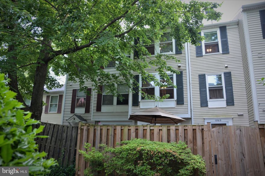 Desirable Churchill Downs townhome community in the heart of Germantown. Ideal location at intersection of Wisteria and Father Hurley. Walk to grocery store,  shops and many restaurants. This is the largest townhouse model in the subdivision.  4 bedrooms,  2.5baths. 
The kitchen, living and dining rooms on lower (ground) level. Ideal for entertaining with bedrooms on second and third level. 
Fresh paint throughout this beautiful townhouse. Nice private patio in front of the house. Access to Waters Landing pools and amenities. HOA includes pool/community center access, parking, snow/trash removal and common area maintenance.