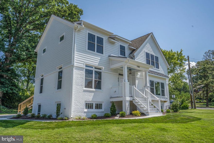 REVISED PRICE! A new Gorgeous Creative RE DO.  GreenBuilt Homes proudly introduces this impressive residence with an upper level addition.  Ideally sited on a fully curb  landscaped plot with so much curb appeal in Broyhill Heights, this MOVE IN READY home offers proximity to most places in the DMV.  This GreenBuilt Project encompassed new materials & new systems with the ORIGINAL foundation & first floor exterior walls left in place.  A unique opportunity awaits the new owner to enjoy urban elegance living in a stunning light-filled designed open floorplan. Find versatility for everyday comfortable living while also great for formal entertaining. Oh yes, this RE Do is an Energy Efficient Home adding to so many positives. With a 9,700 sq. ft. lot, ample yard space awaits for outdoor recreational activities, conversation, gardening, grilling,  and or unwinding. A dynamic welcoming main level awaits, beautiful  hardwoods thru -out, creative elegant finish detailed trim work, neutral color, powder room, spacious entry foyer, custom functional gourmet kitchen, gas range,,white shaker cabinetry, stone countertops & stainless appliances. Enjoy the over sized island for easy prep of food choices, eating, gatherings, conversations or hanging-out. Adjacent to the spacious kitchen, find a window- filled dining room offering the unique opportunity for entertaining dinner guests, those special  get to togethers or other daily life functions. Sweeping  family/great room with a gas fireplace provides the perfect area for lounging or entertaining adjoins the kitchen. from the spacious entry foyer, find a formal living room, useful for conversation,,meeting guests or relaxing away from the daily grind. Super bonus, the living room  with Double French doors & shelving in place offers the special place for a main level office/study for today's work environment. With rear entry to this  home, find a nice sized mud room with cubbies. Quickly accessible, find the desired main level laundry room & pantry. Perhaps, the rear deck or the large flagstone patio might be one of the most favorable spots in the early morning to enjoy a beverage or other food selections. Certainly, the deck offers place for many special moments. The deck provides easy  accessibility to the home as well as to the patio & the rear yard space. A sparkling hardwood stair case leads to the impressive spacious upper level, where you will appreciate & enjoy the large luxurious owner's suite with a walk in closet, additional wall closet & an elegant owner's bathroom. with soaking tub, oversized shower & individual vanities. 3 additional bedrooms & additional full bath complete this fantastic newly added upper level. Hardwoods are found in all bedrooms & all bedroom closets. Lets go to the impressive  open lower level, relax, entertain, get away area, enjoy the spaces including a most versatile recreation room, an additional finished space  offering numerous choices including a media room/home gym, fitness room, arts & craft, playroom space or maybe a catch all/storage room. Find Bedroom # 5 and a full bathroom on this finished lower level. Easy access to rear thru the rear basement exit door. Seeking ambiance, elegance,,quality craftsmanship, design,value,convenience,location, amenities, luxury/comfort of living.energy efficient systems, 2100 Patrick Henry Drive offers that special opportunity for the exceptional living experience. Ready Now for that exceptional purchase for a quality residence. YORKTOWN SCHOOL DISTRICT. Bike Lanes, trails, park, hospital, shops, metro short strides away. Old sidewalk to be removed.Listing agent member of selling entity & has interest in the home.