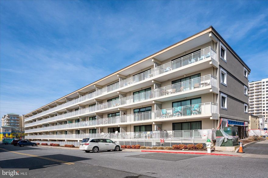 2BR/2BA ocean block condo located in midtown Ocean City, just steps from the beach! This well-maintained unit offers a comfortable coastal layout and is ideal for personal use, rental income, or both. Enjoy a prime midtown location close to popular restaurants and bars, with the boardwalk just a short bike ride away.  The building has seen substantial capital improvements in recent years, including full railing replacement, concrete repairs throughout, an exterior epoxy-style recoating, roof replacement (approx. 10?12 years ago), and elevator replacements (approx. 10 years ago), providing added value and peace of mind. Inside the unit, updates include an HVAC system replaced in 2019, updated flooring and washer/dryer (approx. 4 years old), a water heater (8 years old), and a primary bathroom remodel completed in 2020.  The condo is sold furnished, including bedroom and dining furnishings replaced approximately 4 years ago, making it move-in or rental ready. The property also includes two assigned parking spaces and offers an excellent opportunity to own a beachside condo in a desirable midtown location.