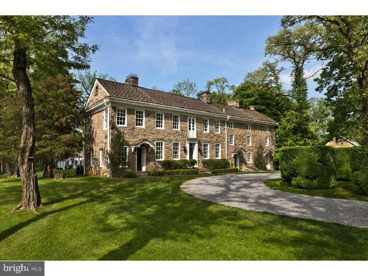 Featured in the Mansions section of the Wall Street Journal...Approached via a gated, long drive, Longwood is a Georgian-style manor home, c. 1765 & expanded twice during the 19th century before being recently renovated. Inside, remarkably high ceilings, 2 fireplaces, pine floors & substantial crown molding create an elegant yet comfortable living room. French doors open to a newly rebuilt porch that overlooks the pool & grounds. Just off the living room is a small library with a fireplace & half bath. The formal dining room, previously the home's original keeping room, has a large wood-burning fireplace & comfortably hosts a crowd. Updated kitchen features Carrara marble, Thermador, Viking & other quality appointments. Just off the kitchen is an all-season great room with access to an outdoor kitchen. Huge sun-filled main suite w/sitting area, fireplace, bookshelves that serve as a hidden door to a 2nd stairwell, and a large marble bath w/steam shower, soaking tub & double wide marble vanity. In-ground pool, a pool house w/fireplace, a garage w/ caretaker quarters.