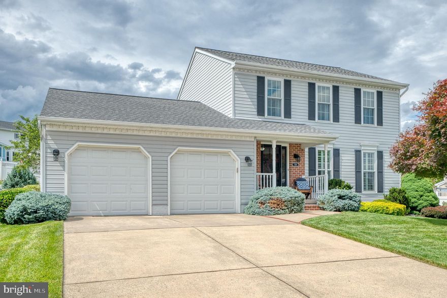 Impeccably-maintained by the original owners, this colonial has been updated from top to bottom. Double hung replacement windows, new entrance doors and a 50-year architectural shingle roof were completed in the past 2 years, while the HVAC (with transferrable warranty) was replaced in 2018. Gleaming hardwood floors cover the main level and upper levels while the walls have neutral paint. The eat-in kitchen was completely renovated with custom Amish-built soft-close cabinetry and beautiful counters with in- and under-cabinet lighting . You'll find moldings and a beamed ceiling in the family room with fireplace and exit to the rear patio (with concrete base and built-in lighting). Upstairs, the primary suite has a vaulted ceiling and walk-in closet. The bathrooms have both been renovated as well with gorgeous tilework and custom Amish cabinetry. The lower level has another full bathroom, laundry with brand new washer/dryer, rec room and office/den/spare bedroom with walk-in closet. Other upgrades include plantation shutters, exterior shed, overhead light/fan combinations in all bedrooms and more! Offer deadline Sunday, 6/2/24, 9 p.m.