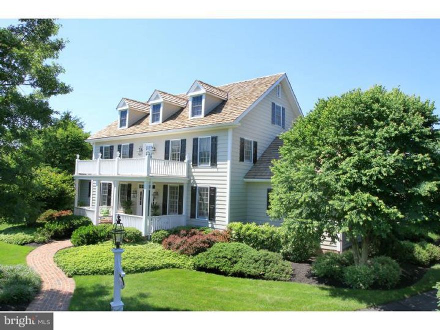 Beautiful Ferman Lex-built custom home in Solebury township offers a plethora of fine features and amenities. Surrounded by picture-perfect gardens that have been featured & recognized publicly for their beauty and quality, multiple brick pathways and terraces lead off the pergola-shaded patio and into an escape to nature. Inside the graciously-sized home you will find a first floor master suite with full en suite bath (jetted tub and glass-door shower), and a large walk-in wardrobe room. The open plan kitchen (complete with gas cooking, double oven, two prep sinks, granite and stainless) flows into the breakfast area, formal dining room, and the dramatic great room with 18' ceiling and tons of light pouring in through the over-sized French doors & windows. A first floor office/study features built in bookshelves. On the second level are three bedrooms, one having it's own en suite full bath, the other two sharing a nicely finished bath with private WC and Shower rooms. Down the open-style catwalk hallway (overlooking the great room) you will find additional space that could easily be finished (already framed) over the garage (measures 45' x 17'). The third floor offers a large 5th bedroom complete with sitting/craft room, walk in closet and full bath. The finished lower level is comprised a large media/family room w/ gas fireplace and full wet bar (including unique accent lighting, SubZero wine fridge, vessel sink and stained/polished concrete counters), a climate controlled wine cellar/tasting room with racks for over 1,000 bottles, a game area large enough for a pool table, a full sized exercise room, and a full bath with two sinks and walk-in double shower. Outside is as impressive as inside, with several brick terraces, fountains, fine plantings, sitting areas, an all e of trees, and a gardener's cottage. Specimen plantings, unique garden sculptures, birdhouses, and trellises make this a gardener's (or any nature-appreciator's) dream come true. Located in the recently ranked 3rd-best school district in the State, convenient to downtown New Hope and commuter roads to NJ/NYC/Philly.