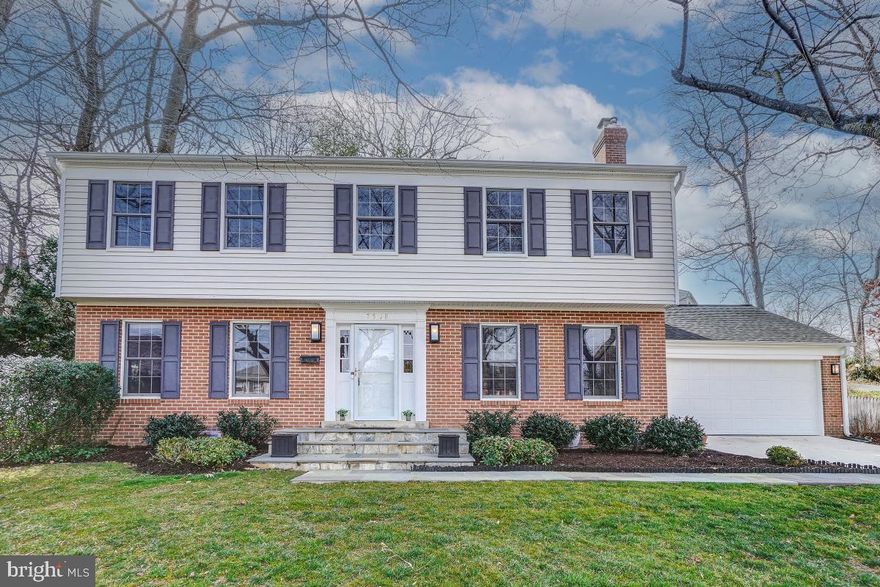 OPEN SATURDAY 2:00 to 5:00 --- OPEN SUNDAY 1:00 to 4:00!
A Light & Lovely Center Hall Colonial - The Spacious Foyer Entry Opens to the Formal Living Room and Separate Dining Room or to the Family Room with Fireplace and Gleaming Hardwood Floors. The Kitchen features Cherry Wood Cabinets, and a Convenient Center Island with Granite Counter Tops. The Cozy Breakfast Nook Opens to a Custom Screened Porch with Private Views of the Landscaped Backyard. A Tranquil Setting with Stone Patios. Convenient Main Level Mud-Room / Laundry between the Kitchen and Garage. Stroll the Neighborhood and Discover that You are Walking Distance to Pyle Middle School & Whitman High. A Bus Takes Children the Short Ride to Burning Tree Elementary. A Remarkable Value in the Heart of Bethesda. 

The Original Owner has Remodeled and Updated this Home with Evident Care Including: 
New Roof; 2018. Screened Porch; 2012. Vinyl Siding, Exterior Wrap, Insulation, Oversized Gutters, and Attic Ventilation; 2009. Kitchen and Family Room Renovations; 2007. Ongoing Yard and Landscape is Pleasing.