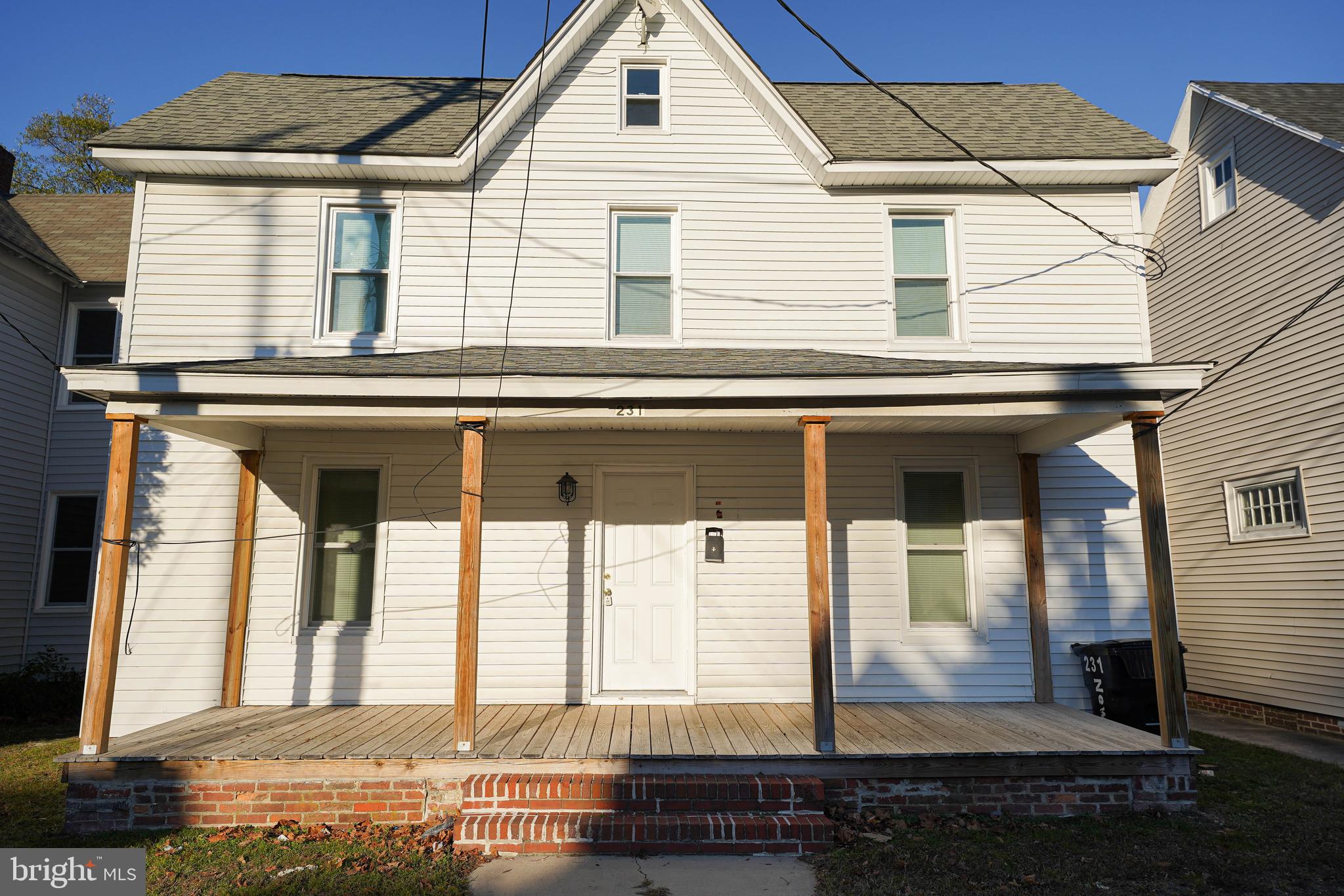 Certified Duplex down in the historic district of Salisbury! Enter the first level through the front door or the second level through the stairs around back. The home consist of 5 bedrooms total, 1full bath on first floor and 1 full bath on second floor. This creates a striking opportunity to add a duplex to your investment portfolio! Less than a five minute drive from the hospital, and even closer to convenience & grocery shopping. Schedule a tour to see this gem!