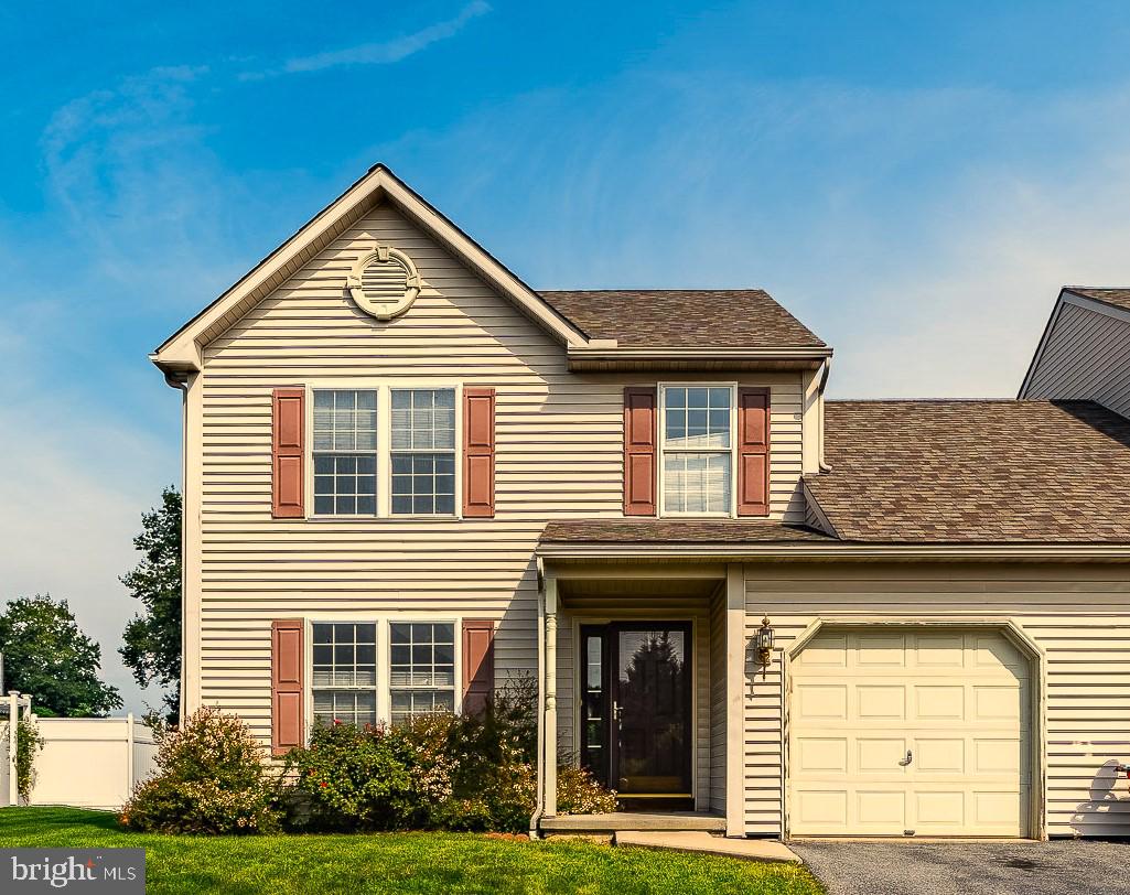 End unit with big yard, deck, garage and finished basement in Wilson School District!  This 3 bedroom, 2.5 bath home features a full bathroom inside the master bedroom.  Both master and 2nd bedroom have walk-in closets.  Full bathroom in hallway between 2nd and 3rd bedrooms.  The kitchen/dining area is an open floor plan and walks out to a nice size deck and big, flat backyard.  Basement is sizable and finished with multiple areas for storage.  Living room is well appointed and a half bath is conveniently located between kitchen and living room.  Garage entry right into kitchen.  Michigan Ave is a nice, quiet non-through street which is one big loop in a rural setting.  Close to restaurants, shopping and route 222/422.