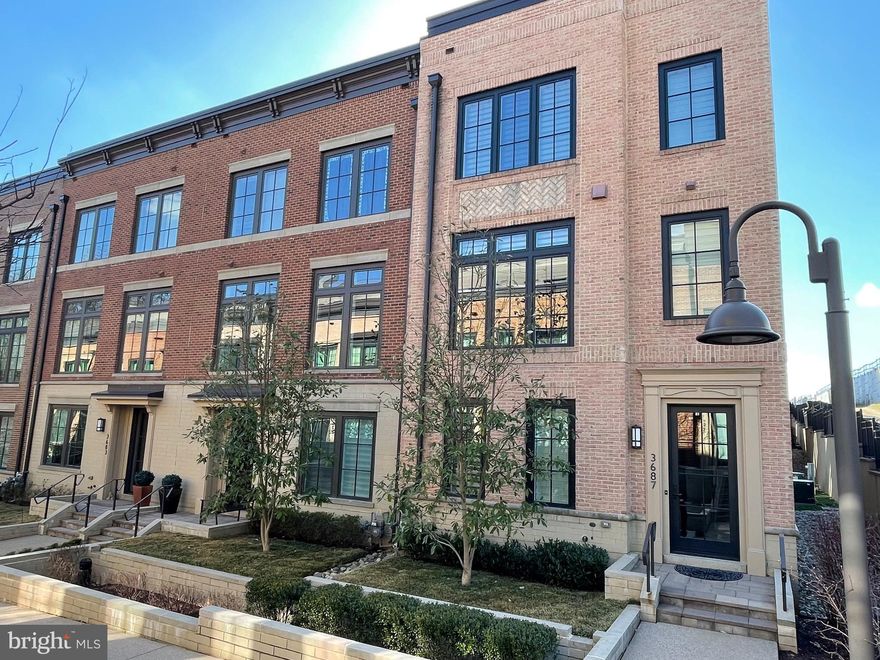 Timeless Architecture  & ULTRA SUBERB define these BROWNSTONES-<<An EYA Very Classy Community 
ALSO >>> NOW OFFERED FOR RENT - SEE MCMC2099294  - Maybe suitable for your client to rent for a year and settle in 2024. 

EYA GORGEOUS  BROWNSTONE  townhomes   GRAB the  opportunity soon >> 😊Hardly lived in!!  With many upgrades. -  1st floor Entry level -has Ideal home Office/Den  Light filled Spaces: 10' ceilings - Open Plan.  AIRY 44' deep Kitchen/Dining/Great Room -  Contemporary appeal w/floor to ceiling windows  4 Bedrooms  3 full  Baths 2 half  baths-  Yes :-) elevator up to 4th level to  Family RM and 3rd Bedroom and exit to   21x16 Terrace welcomes you outdoors & starry nites Gas grill / concealed kitchenette w/frig, gas Fireplace    Hang out & enjoy.-  Spacious 3300+ sq ft   ELEVATOR to all Levels  TOO.   NEW Chevy Chase Lake Center offers nearby shops  and Dining ++  Amazon Fresh  Market !!  When Purple Line  Opens it will add another Bonus.  Nationally Known  “KTGY  Design Group “ Classy and Innovative Architects created timeless Design and  unmatched Street Scape in the DC Metro  area. With highest quality material  2"x 6" wall exterior constructions, Handsome Brickwork - ultra insulated highend windows. and more and more  details....