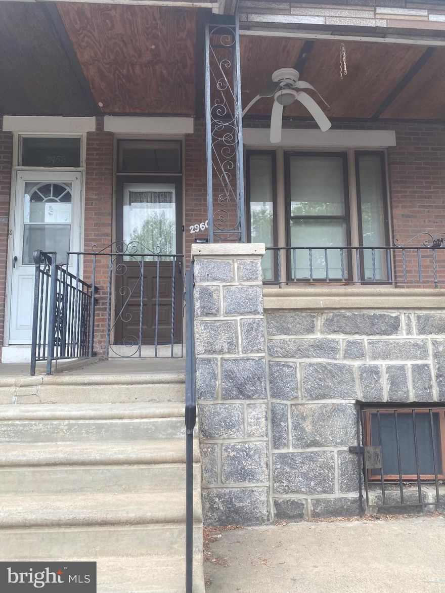 Home sweet home. Open Porch 3 Bedroom 1000+ sq ft home. Enter vestibule to spacious living room with hardwood floors, formal dining room with hardwood floors, kitchen cozy to rear yard. Basement unfinished with gas hot air heat. 2nd floor had a front bedroom good size middle bedroom and back bedroom and hall bath.