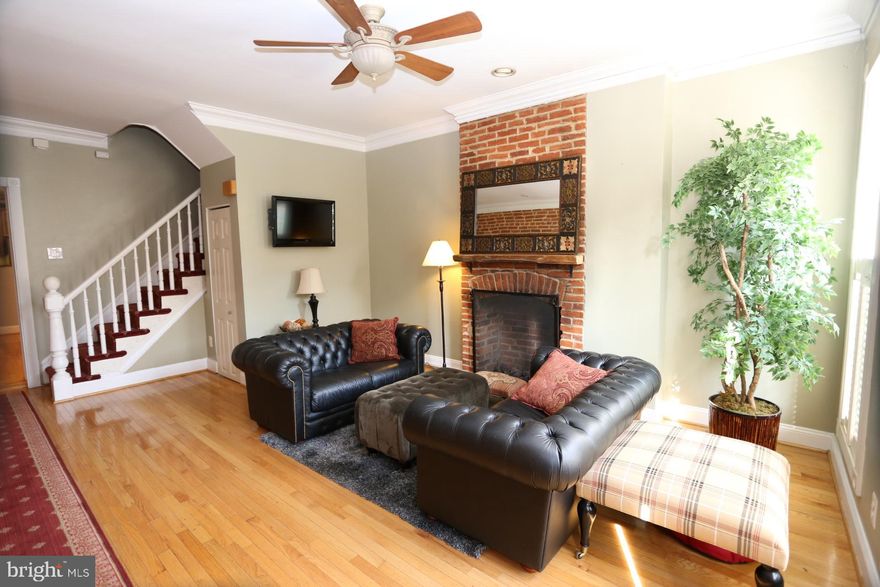 Classic large Row Home 1 block from Canton Square with parking pad and a roof deck.   The lot, according to the tax records, is 14.6 feet wide by 100 Feet long.   The home offers generous size rooms, plus a rear court yard before you walk to the parking pad.   The lower level could be used as a bedroom, bonus room, fitness room etc...  There are classic touches throughout the home.  There are 2 decorative fireplaces adding to the homes style.  This home checks all the boxes plus for those looking for a home that lends itself to walking to local restaurants, shops and more, things do not get much better than this.