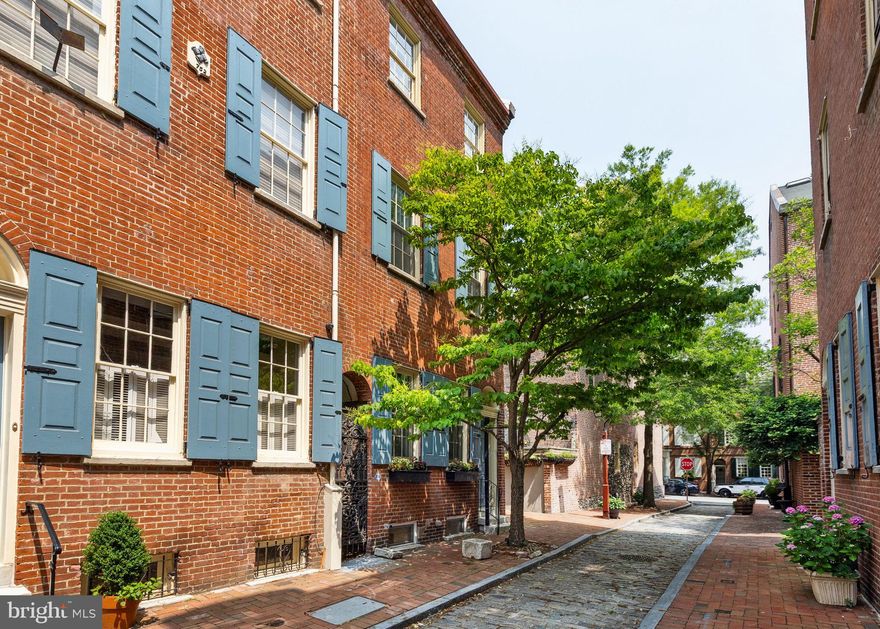 Original character and modern luxury blend seamlessly together at 304 S Philip Street. Nestled on one of the best blocks in Society Hill, the 300 block of Philip is a quiet, picturesque, cobblestone-lined street. Upon entering, you're greeted with recently refinished hardwood floors, exposed beams, and designer light fixtures. An open concept living/dining room, the main floor features the first of four fireplaces and original stone work. Just past this space is the entrance to your private patio, featuring newer flagstone tile. The oversized kitchen is an absolute dream. Carefully renovated, this timeless space features a La Cornue range, dual dishwashers, a paneled refrigerator, an ice maker, and an abundance of storage. A perfect entertaining space with seating at the island, room for a table in front of the fireplace, a two-story cove, and a powder room, rounds out the garden level. Ascending the stairs, you're met with the first full bathroom. No expense was spared here, where the bronze shower enclosure is the highlight of this room. Continuing up, you'll find original hardwood flooring throughout the rest of the home. The sun-drenched den is an ideal space to cozy up in by the fireplace, but can easily be converted into a third bedroom. A generously sized bedroom with custom closets that blend seamlessly into this space, and whitewashed brick, wraps up this level. The top floor of this home is an absolute treat, where the possibilities are endless. Take the stairs up to the loft, and take it all in! Exposed beams, European tile, a gas stove, and a renovated full bathroom, all within this magnificent space. 

This spectacular home also comes with quite a historic pedigree. Circa 1818, this was one of the first residences to be included on the Philadelphia Historic Register. This was once the hub of Stephen Girard(beloved banker, shipping magnate, and philanthropist) and his famed captain. Later home to home to Adolf DeRoy Mark, a prominent mid-century modern architect, responsible for a great deal of development throughout Society Hill.

Located in the McCall school district, Society Hill is one of the most desirable neighborhoods in all of Philadelphia. Charm, character, sense of community, and pride in the neighborhood are all evident the minute you walk outside your home. A short walk to Head House Square, you can enjoy the farmers market here every Sunday, as well as numerous restaurants and cafes.