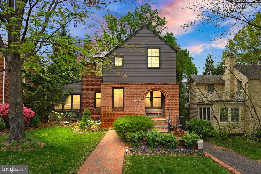 ***OPEN HOUSES CANCELLED. UNDER CONTRACT.  ***An architectural gem in Waverly Hills, this home has been meticulously crafted to blend classic Colonial charm with a modern flair. The brick stairs and welcoming archway set a graceful tone for this distinctive 4-bedroom, 3.5-bath residence. >> Step into a true foyer and be embraced by a warm, inviting living room featuring the original fireplace. Beyond the fireplace you'll find a sunlit den surrounded by windows and a stunning dining room that comfortably seats 12. A thoughtfully designed butler’s pantry connects the dining room to a spacious kitchen and casual family dining area, creating a seamless flow for everyday living and entertaining. >> Upstairs, the primary ensuite offers privacy and convenience with its own laundry, while two additional bedrooms share a beautifully appointed full bath and a pull down attic and extra walk-in closet for ample storage. The lower level continues to impress with a generous family room adorned with slate floors, abundant windows, and doors that open to serene private gardens. This level also includes a guest bedroom with a full bath, a second laundry room, and a temperature-controlled wine cellar finished with reclaimed cedar barn wood and custom-cut steel and a bonus storage room.  >> Every detail has been carefully considered, from the standing seam metal roof, integrated speaker system,  EV charger, to the beautifully landscaped grounds with mature gardens, a pergola, and a cozy fire pit—making this home a true sanctuary in the heart of Waverly Hills.