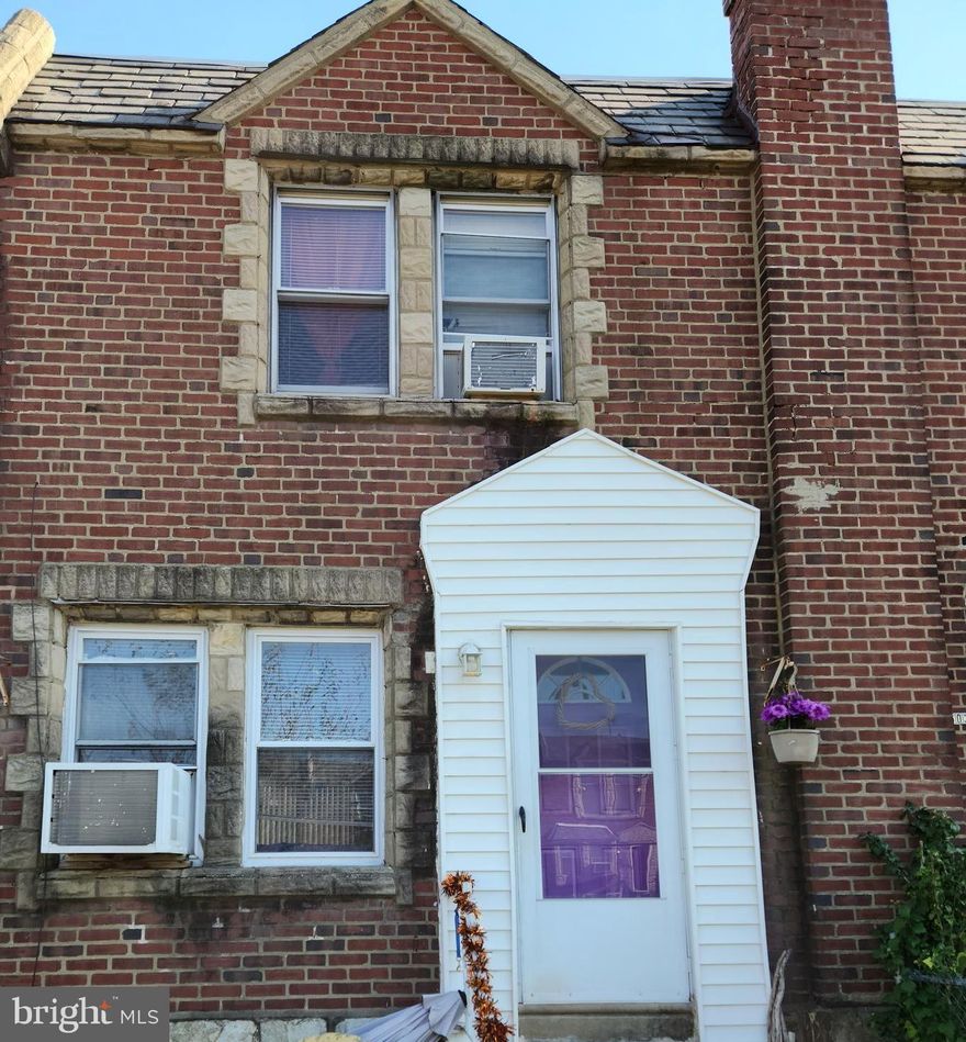 Oxford Circle 3 Bedroom  1 Bath Row Home with Newer Heater (adding central air an easy install) and Updated Electric Panel  and  Some Updated Plumbing. Garage Door and Windows Replaced. Good opportunity for a rental, flip or First Time Home Buyer who is looking to build some equity.  Home is located walking distance to Castor Ave stores, Blocks From Roosevelt Blvd and plenty of Public Transportation.  Home may be delivered to buyer with some contents remaining, Being sold As Is seller will not be doing any repairs.  Home needs some elbow grease, cosmetics and cement work. Cash Preferred.