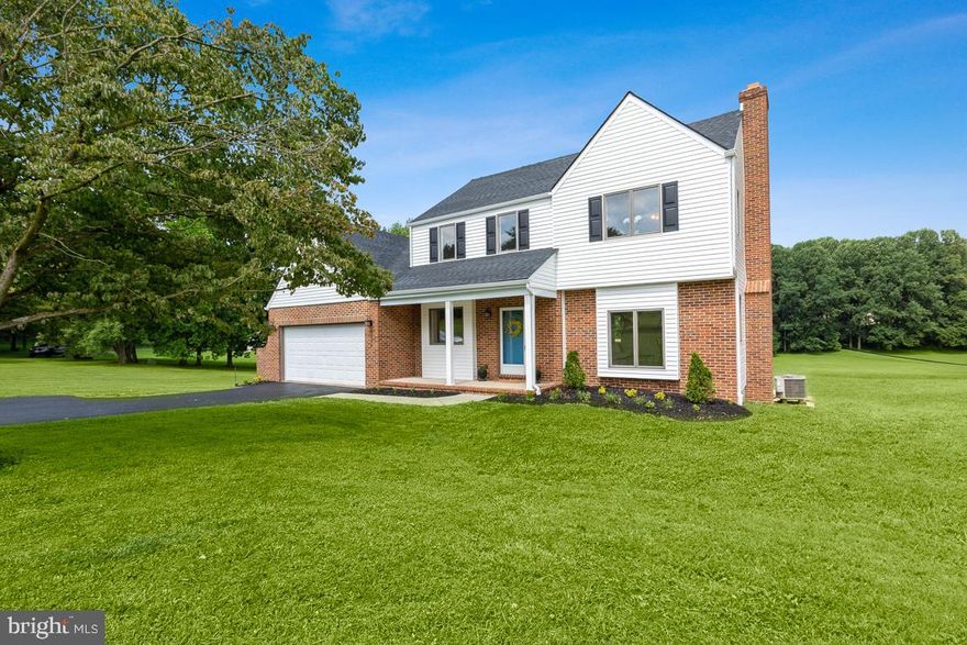 Welcome to this rare and spectacular 4 acre property/ Farmette with a stunning in-ground pool &  2+ stall barn located in the Hereford Zone!  This is a newly renovated 4 bedroom, 3.5 bath Colonial.  Natural light throughout! The main level has an open kitchen/family room with a wood burning fireplace. Renovated kitchen with new granite countertops, backsplash, cabinets, and SS appliances. Separate living room/den with hardwood flooring.   From the 2 car garage,  enter the main level to a mudroom w/pantry & half bath w/new granite vanity/fixtures. New 42ft X 10.5 rear deck to relax and enjoy a gorgeous views of the property.  The upper level includes 3 bedrooms with new carpet, full hall bath w/granite vanity,  shower/tub combo & separate full size laundry closet.  The primary bedroom has a full bath with tub/shower combo,  new double vanity w/granite countertop,  & walk in closet.  Lower Level: Can be used as an  in law suite or excellent for entertaining  with a full kitchen/family room, full bath with tub/shower, 4th bedroom, & separate laundry closet.   The lower level leads to a cozy patio and pool area with amazing large in-ground pool completely renovated by pool company with new vinyl liner!  Barn: 24X24 w/4 ft overhang,  2 stalls with extra storage space & garage door to park vehicle or tractor, water/electric, brand new roof, fresh new stone dust flooring.   Newly paved driveway, New Roof on the house and barn, New Deck, New Flooring, New Siding, Gutters paint, too many to list!  See list of amenities and all new renovations. Minutes to Prettyboy Reservoir and I 83.