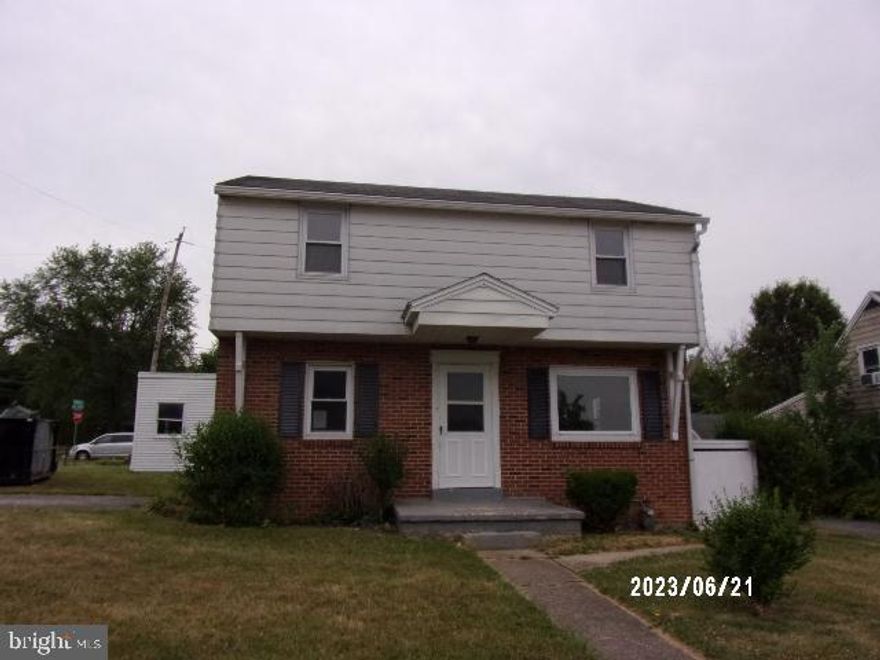 Central York Schools   Traditional Two-Story, partial brick ,  Level corner lot.   Detached, oversized,  2-car garage.  Two additional paved driveways.    Great location with easy access to Route 30 and I83 for easy commuting.     1st floor features large family room with built-in bar,  1/2 bath,  large living room and dining room combination.   Three  bedrooms, and one  full bath on 2nd floor.  Partial basement, natural gas heat, central air.