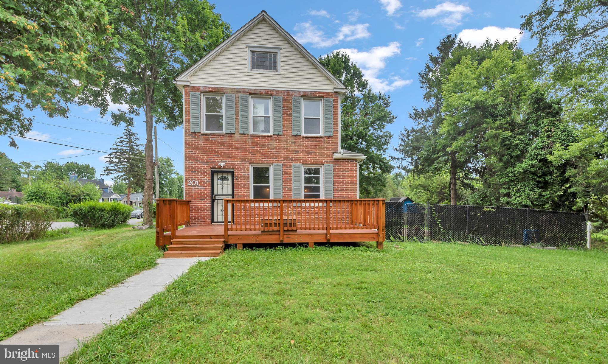 🏡 Welcome to 201 Church Lane – Classic Charm Meets Modern Comfort in Pikesville! 🌳 This beautifully updated detached home sits on an oversized 0.28-acre corner lot -- offering room to spread out, unwind, and entertain! Relax on your newly built front deck and enjoy the peaceful tree-lined surroundings. Inside, you’ll love the sunlight pouring through large windows onto your brand-new living room flooring and freshly painted walls. The living room is perfect for cozy evenings, featuring a pellet stove that adds warmth and charm. A separate dining room flows into the fully renovated kitchen, which boasts sleek quartz countertops, stainless steel appliances, and plenty of cabinet space—perfect for cooking and entertaining. For added ease and accessibility, enjoy the convenience of a classic sun-filled laundry/ mudroom just off the kitchen. As you make your way up, the staircase becomes a feature all its own. Original wood balusters and floors, lovingly preserved, lend a sense of timeless character rarely found in homes today. Two full-size windows flood the stairwell with natural light, creating a bright and welcoming transition between floors. At the top of the landing, you’ll find an unexpectedly generous space—wide and open enough to serve as a reading nook or gallery wall. Upstairs, 3 comfortable bedrooms offer flexibility for everyday living, guests, or working from home. The spacious primary bedroom connects to a beautifully tiled Jack and Jill bath, while the third bedroom includes its own private half bath — a rare layout that adds both privacy and convenience. And just below it all, a full unfinished basement offers a blank slate for future expansion — whether you envision a rec room, home gym, or additional storage.
With a 2-car detached garage, private 2-car parking pad, and expansive front, side, and back yards — this home is a rare find in the Pikesville market. Just minutes from I-695 with easy access to shopping, schools, and more, this move-in-ready gem delivers both value and convenience. 🌟 Homes like this don’t last long—schedule your private tour today!