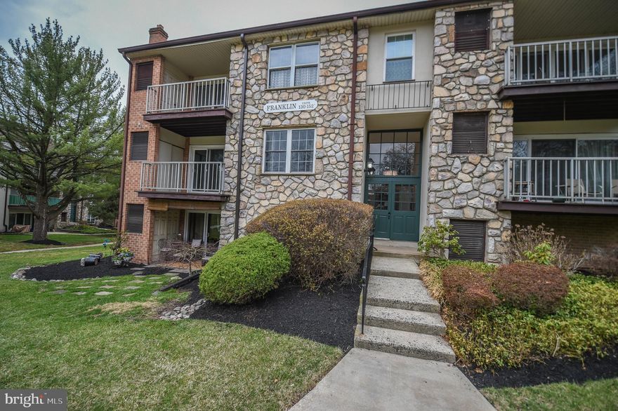 Welcome to this charming second-floor end-unit condo in the highly sought-after Franklin Building at Glenhardie! Nestled in one of the community’s most desirable locations, this spacious 1-bedroom, 1-bathroom home offers an open floor plan, natural light and modern updates throughout.
Step into a newer kitchen featuring granite countertops, updated appliances, gas cooking, and a convenient pass-through window to the living area—perfect for entertaining or everyday living. The bedroom is generously sized, and the updated bathroom adds to the home's fresh, move-in-ready appeal. Enjoy your private covered patio with terrific views, ideal for relaxing mornings or unwinding in the evening.
Storage is no issue with amazing closet space plus additional secure storage on the lower level. Rent includes gas, water, sewer, trash, common area/building maintenance, and parking—lessee is responsible for cable and electricity only.
📍 Prime Location: Minutes from Wegmans, Whole Foods, Glenhardie Country Club, LA Fitness, Lifetime Fitness, and CHOP Care Center. Easy access to major commuter routes, King of Prussia Town Center, and Valley Forge National Park.

✔ Available immediately – fresh and ready for move-in!
🚫 No pets allowed per association regulations.

This is truly a fantastic place to call home! Schedule your showing today!