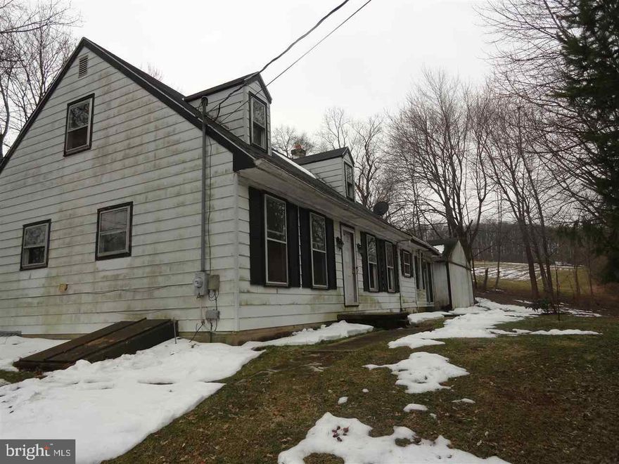 Loads of potential best describes this property.  Needs redone from top to bottom.  Situated on a 1 acre lot, this home give you plenty of privacy.  Sits up on the hill.  The home has plenty of parking & a 2 car garage, lots of storage space and convenient but secluded location.  Ask about FREE Title work.  Buyer pays both transfers.
