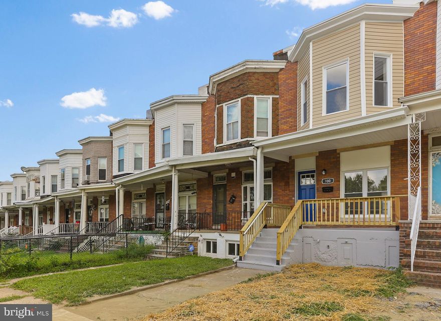 Welcome to 100 Collins Avenue, a beautifully updated 3-bedroom, 2-bath brick home located in the heart of Baltimore. This property is tenant-occupied, and the tenant will convey with the sale, making it an excellent opportunity for investors seeking immediate rental income.
The home features a bright and modern layout with tasteful updates throughout. The main level offers a spacious living room filled with natural light, a dining area, and an updated kitchen complete with stainless steel appliances, new flooring, and neutral finishes that appeal to any style.
Upstairs, there are three comfortable bedrooms and two full baths, including a primary suite with a walk-in shower and generous closet space. The hall bath includes a shower/tub combo for added functionality.
The lower level offers a clean, freshly painted basement with concrete walls and flooring—ideal for storage, a workshop, or future finishing potential.
Outside, enjoy a charming front porch and easy street parking, all in a convenient location close to shops, schools, parks, and major commuter routes.
This tenant-occupied home combines classic Baltimore character with modern updates—an ideal turnkey investment to add to your portfolio.