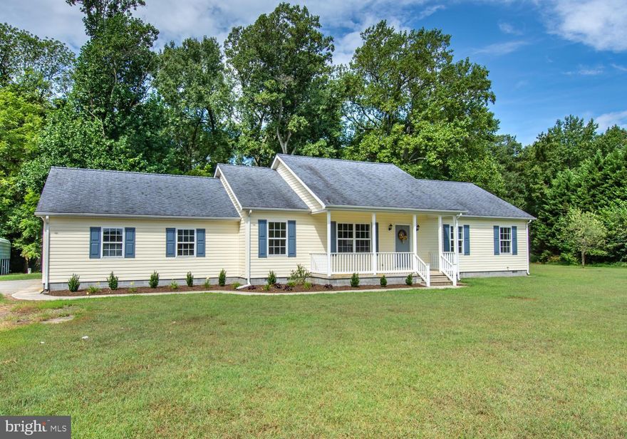 Nature-Lover's Dream!!! Here's your Piece of Paradise - Renovated Rancher nestled on 13+ peaceful, private acres with added benefits - trails, stream, fishing, hunting and the sense of total escape. Enjoy gatherings in the beautiful generously-sized kitchen/ dining area, connected living room, 3 bedrooms 2 full baths, huge laundry/mudroom, attached side garage and over-sized carport. Renovations includes new white cabinetry, counter top, all new flooring & light fixtures, freshly painted and new HVAC.  Just over the Queen Anne's county line, approx 25 min to Bay Bridge, Dover and/or Easton.  Put this on your 'must see' list!