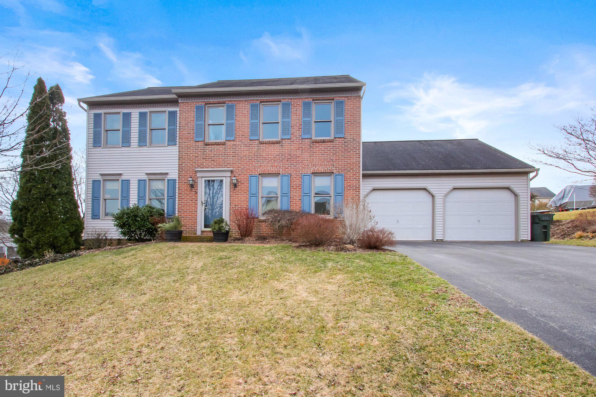 This spacious 4-bedroom, 2.5-bath brick-front Colonial is nestled on a quiet cul-de-sac, yet it’s just minutes from schools, restaurants, and shopping. The home boasts hardwood floors throughout the upper levels, newer appliances in the kitchen and laundry room, and a convenient 2nd-floor laundry!
 
You’ll also fall in love with the…
 
Charming eat-in kitchen and separate formal dining room
Cozy family room with gorgeous gas fireplace
Formal living room, which could be used as an office, den, or playroom
Tranquil master suite with walk-in closet and en suite bathroom
Beautifully-finished basement with possible 5th bedroom
Oversized two-car garage with built-in workshop
Large deck with built-in pergola
Spacious fenced back yard with large shed
Lush cottage-style landscaping filled with easy-care perennials and shrubs