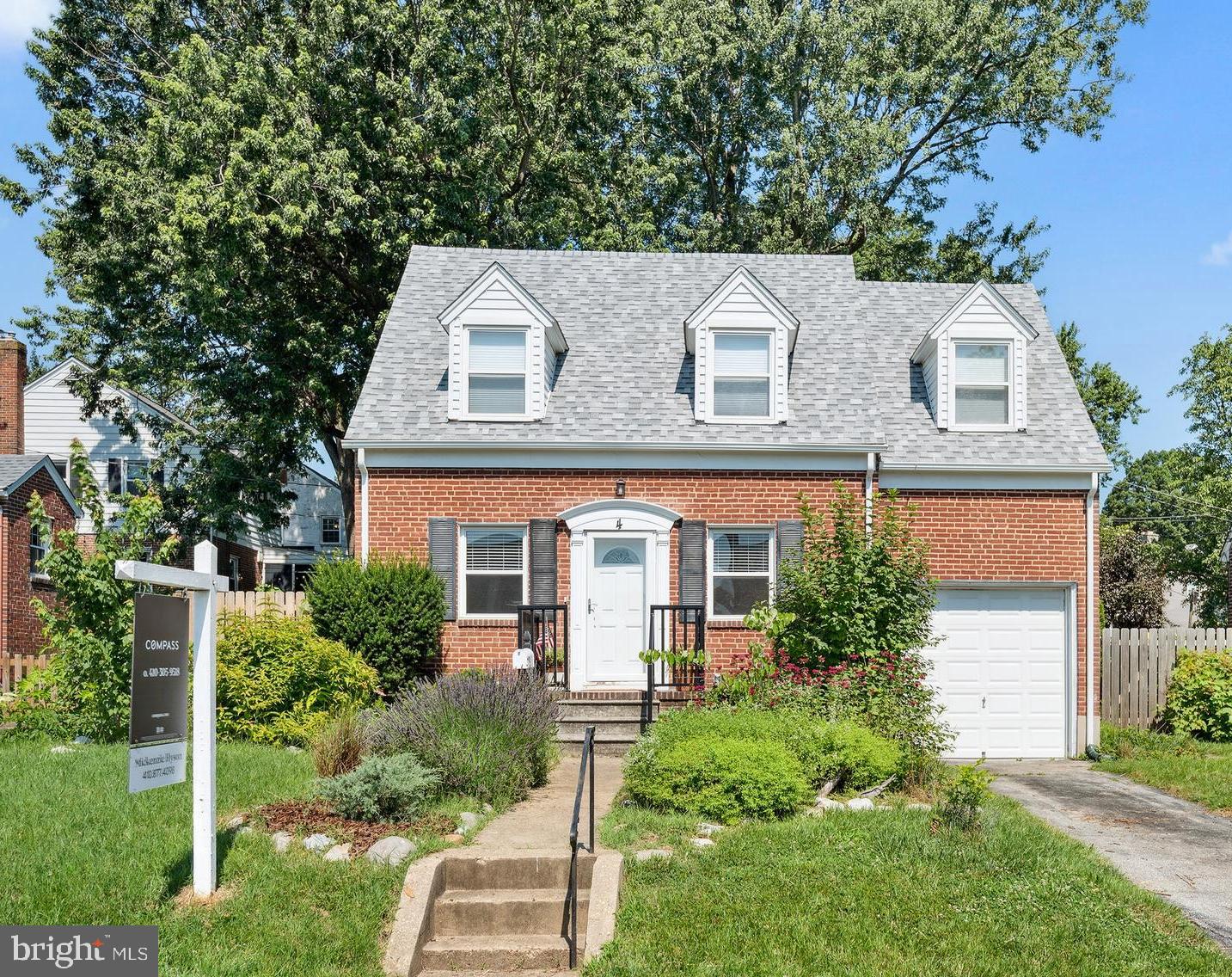 Welcome to this charming and updated brick Cape Cod in the heart of Catonsville. This 3-bedroom, 2-bathroom home offers timeless character with thoughtful modern upgrades, including a brand-new roof and updated 200-amp electric service. The classic brick exterior and inviting layout make this home both functional and full of warmth.
Inside, you'll find spacious bedrooms and comfortable living areas filled with natural light. The 1-car attached garage adds convenience, while the covered porch provides the perfect space for entertaining or relaxing outdoors. The front yard features a beautiful pollinator garden with native wildflowers, creating a vibrant and eco-friendly landscape.
Located just minutes from Baltimore and BWI Airport, this home offers easy access to major highways, shopping, dining, and more. Whether you're commuting or staying close to home, you'll love the blend of comfort, charm, and convenience this property provides.
Don't miss your chance to own this well-maintained gem in a sought-after neighborhood.