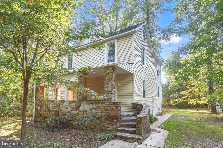 Newly renovated Colonial situated on a .3160 acreage in Baltimore County! You will love the spaciousness of the kitchen with a large eating area, an abundance of cabinetry, granite countertops, under cabinet lighting, crown molding, recessed lights, back- splash, stainless-steel appliances and so much more! The living room, kitchen and eating area has Armstrong Luxury vinyl planks. There is a half bath on the  first floor and  bedroom/office.  The lower level is unfinished and has an outside entrance leading to a private rear yard. Large stone front porch, great place to sit back and relax. The property is located at the end of a dead end street and surrounded by Baltimore County land, both in the rear and  left side of property. If you are looking for privacy, this home may be for you! New well pump, 9/2023!