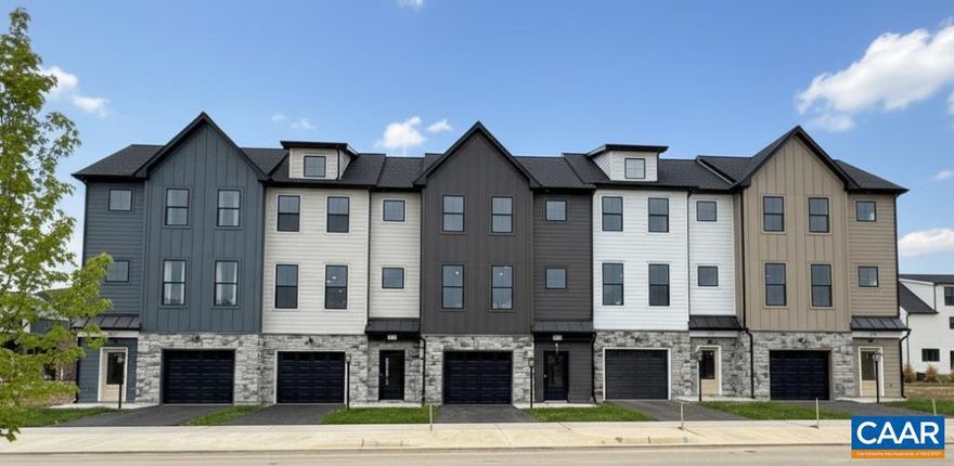 Located in a vibrant area where every corner tells a story, Dunlora Village invites you to embrace a lifestyle that connects you to nature and the heart of a welcoming town. The Rivermont townhome offers stylish, functional living across three thoughtfully designed levels in the heart of Dunlora. The open-concept main floor features a spacious great room, a well-appointed kitchen with a large island and pantry, and a dedicated dining area ? perfect for entertaining or everyday living. A rear deck for seamless indoor-outdoor connection. Upstairs, enjoy a spacious primary suite with a vaulted ceiling and an en suite bath featuring double vanities. Two additional bedrooms, a full hall bath, and a conveniently located laundry area complete the second floor. The basement level includes a finished bedroom, full bath, and one-car garage ? ideal for guests, a home office, or flex space. Energy efficiency verified and documented with HERS Rated and Pearl Certification.,Granite Counter,Maple Cabinets