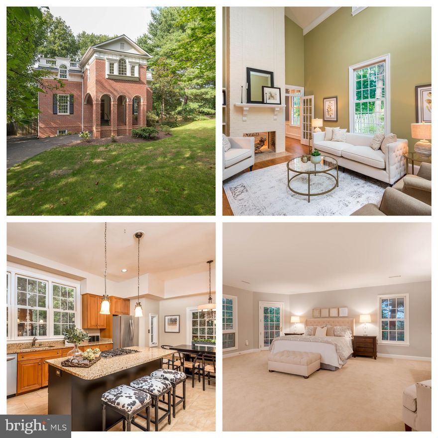 6-8 month short term lease available.  Located on one of the best streets in the City of Falls Church, this one-of-a-kind, meticulously maintained colonial home built in 1989 has five bedrooms, four full and one half bath, a two car attached garage and over 4,000 s.f. on the main and upper levels + 950 s.f. of finished space on the lower level.  The location of this home   on a cul-de-sac with other beautiful, custom homes and backing to the W&OD bike trail for added privacy   is head & shoulders above most upper bracket homes offered for sale in Falls Church.  The 1/3 acre lot is filled with mature trees and has a 6'  privacy fence in the back yard. Beautiful architectural details throughout the home include dentil molding and chair rail in the formal dining room and spacious office, grand columns separating the foyer from the dining room, marble floors in the foyer and a two story grand living room.  Walk to everything Falls Church City has to offer within minutes. Also for sale VAFA111336
