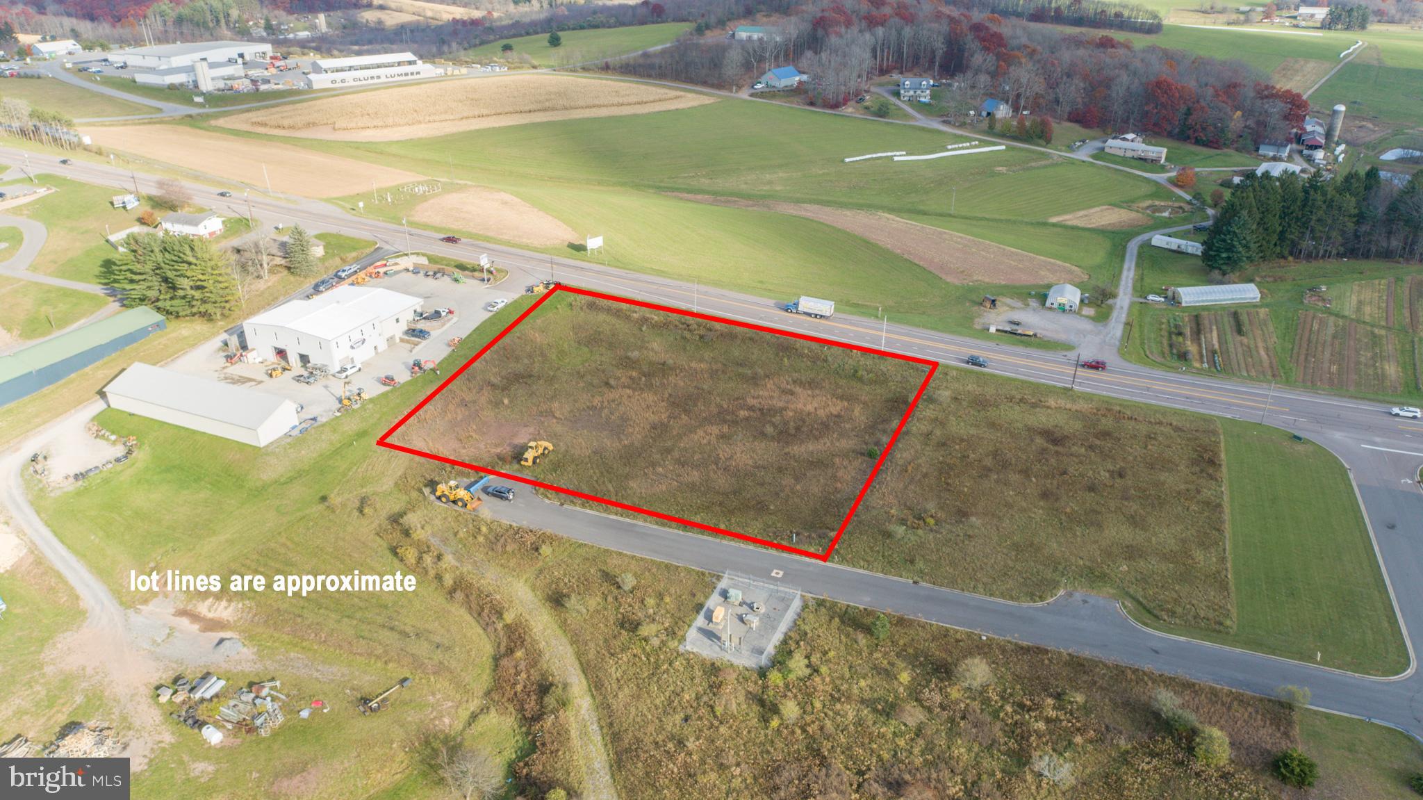 Lot #1. is 1.6 Acre Cleared Commercial Site in Lowe's Subdivision. Public Utilities and Natural gas to the site. Paved street access and High Traffic Zone. Plat available.