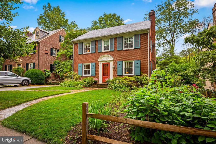 Well-sited on a tree-lined street in ever-popular Stoneleigh. All brick four-bedroom colonial with first floor family room addition. So many updates: full renovation to second level including adding a primary suite bathroom and walk-in closet, renovated hall bath, and added a second laundry area. All interior pipes replaced, electrical updated, and air conditioning added to lower level. Reconstructed and renovated lower level to create a family room/office, fourth bedroom, laundry area, and renovated full bath. You'll spend all your time in the first-floor family room which opens to the kitchen and features a cozy fireplace for winter evenings and access to the trex deck for spring, summer and fall. Updated kitchen with recent appliances, breakfast bar, and table space. Lots of natural light. Store your gear in the over-sized rear shed. Fenced yard perfect for sports or pets. Front yard professionally landscaped by Maxalea. New exterior wooden shutters. Walk to local schools, community pool, and shops. Live the Stoneleigh Experience and make lasting friends and memories.