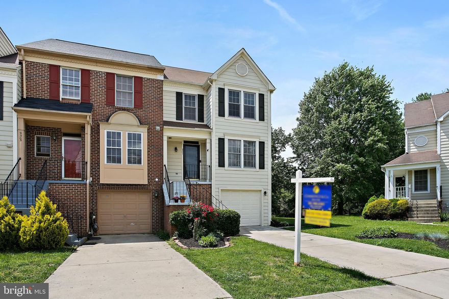 Fabulous end of group one car garage townhome with large fenced-in backyard. Main level offers a spacious sunlit living room with an abundance of windows and oversized dining room with a bay window. Amazing kitchen with floor to ceiling windows in the breakfast room, new stainless steel appliances and brand new  LVT flooring. Oversized deck with stairs leading to a patio and fenced-in yard. The upper level offers an amazing owner's suite with a loft and luxury bath. Two additional bedrooms and a full bath adorn this level. Make your way to the lower level and an amazing updated recreation room with half bath awaits. Walk out to the patio and expansive backyard. Close to commuter routes and BWI airport. A must see!!