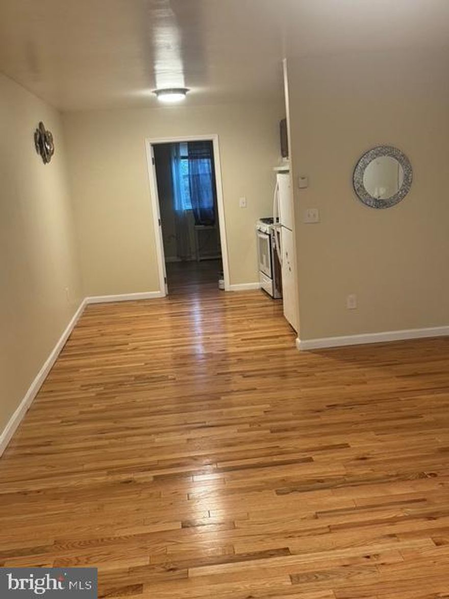 This totally remodeled 1 bedroom 1 bath apartment is on the first floor of a duplex in the Olney section of  Philadelphia. The unit has a private entrance and newer appliances. The bathroom is on suite and has updated fixtures.  The building has a washer and dryer that are available to the tenant.