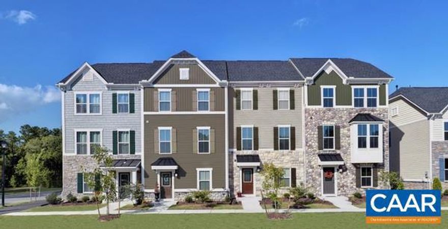 Now selling 2-car garage townhomes for Fall 2018 move-in at Cascadia Rooftop Terrace Townes! This luxury townhome features upscale living at its finest, with amazing views of Charlottesville & the Blue Ridge Mountains, 3 beds, an open light-filled design, finished recreation room, and home office. Plus, enjoy all the popular high-end features you desire: upgraded cabinetry, granite, stainless appliances, wood floors & designer ceramic tile, a private backyard with patio, and more. Cascadia is one of the most sought-after communities in Charlottesville, featuring maintenance-free living and resort-style amenities across from Darden Towe Park, 2 miles from Downtown. Purchase by 4/30/18 to receive $5,000 towards closing costs!*,Granite Counter,Maple Cabinets