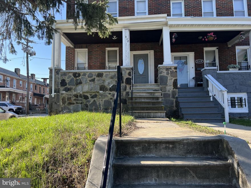 Investor Special! Two unit Duplex with store front. Both units features two bedroom and one bathroom. Store front is not finished and will need to be rezoned. Perfect location from Coppin University.