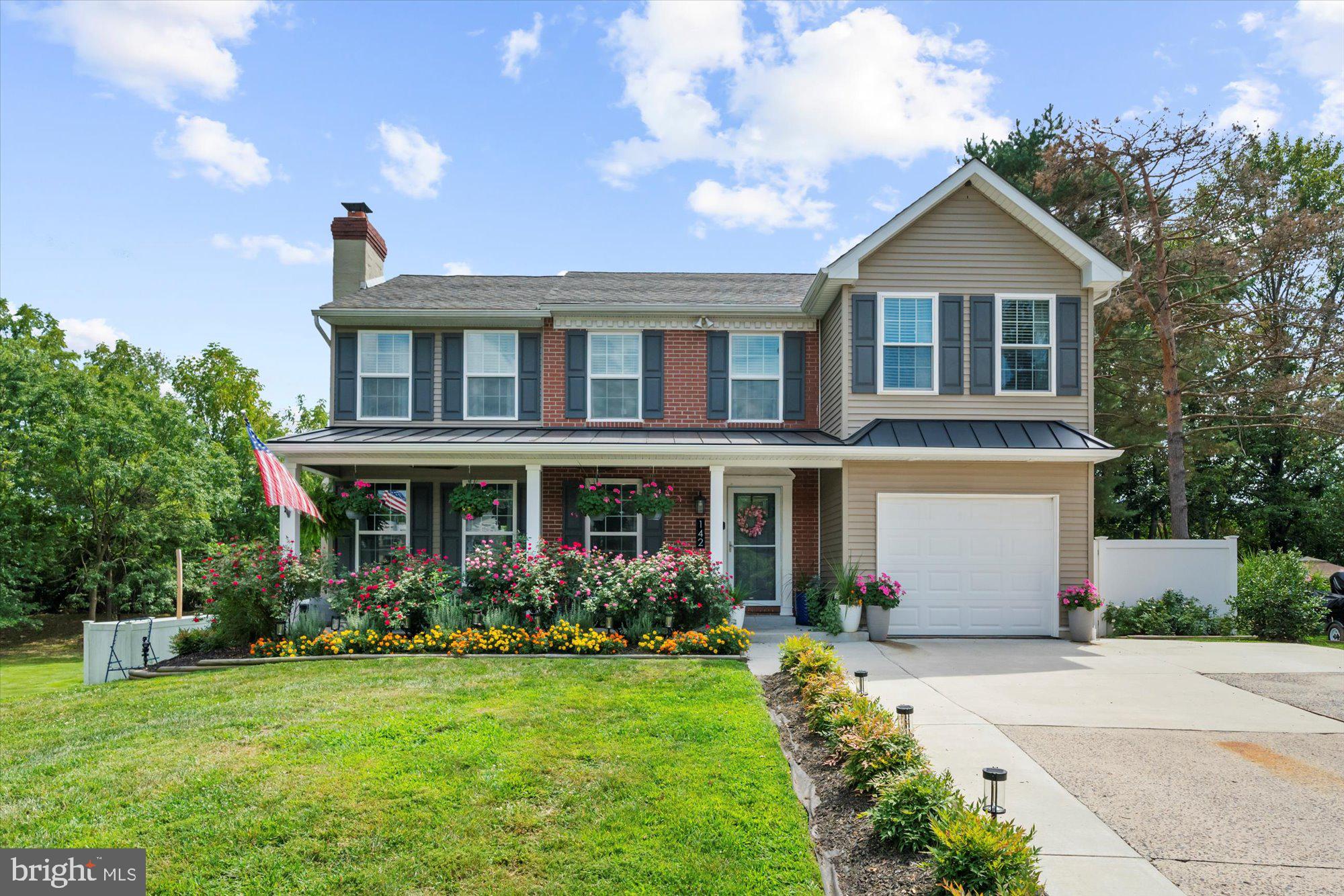 Welcome to 142 Carmen Drive, a beautifully expanded and move-in ready Colonial situated on a quiet cul-de-sac street in desirable Collegeville Boro. This 5-bedroom, 2.5-bath home has been thoughtfully upgraded throughout, featuring a fully renovated chef’s kitchen with designer finishes, ideal for entertaining and everyday living. The spacious finished lower level offers multiple living areas including a playroom, family room, dedicated office, and abundant storage. A recent custom addition provides additional space and functionality, perfect for today’s lifestyle. Outside, enjoy a large, fenced-in backyard with privacy fencing, large deck, a fire pit entertaining area, and a spacious shed—all designed for upscale outdoor living, with a private gate providing quick access to the nearby Perkiomen Trail entrance, ideal for cycling, walking, running. The charming front porch adds to the home's warm and welcoming curb appeal. Situated in a prime location just minutes from shopping, dining, and top-rated PV School District, this is a rare opportunity to own a luxury, move-in ready, turn-key home in highly sought-after Collegeville Borough.