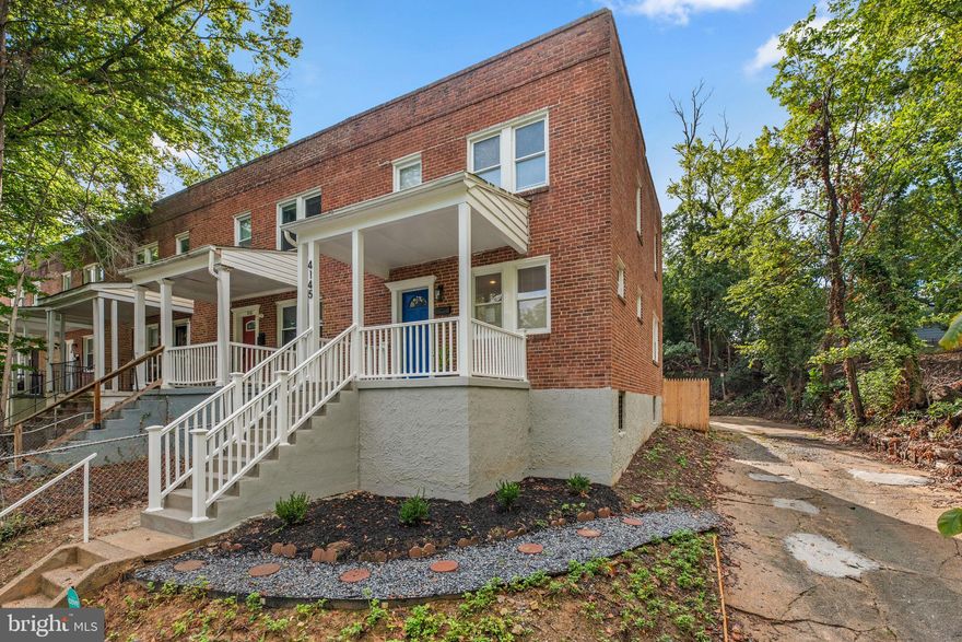 Seller is Motivated!! Welcome to 4145 Fairfax Road, a beautifully refreshed end-unit rowhome offering modern updates, classic charm, and plenty of space. With 4 bedrooms and 2 full bathrooms, this home is move-in ready and designed for comfort and convenience. Step inside to find fresh updates throughout, including new carpet and luxury vinyl plank flooring in the kitchen. The main level features a bright living area and an updated kitchen with 2025 GE stainless steel gas range and appliances. Upstairs, you’ll find three comfortable bedrooms and a full bathroom, while the fully finished basement provides an additional bedroom, full bath, washer/dryer hookups, and a sump pump for peace of mind—perfect for guests or flexible living. Major systems have been thoughtfully updated, including a new roof (2025), gas water heater (2025), and gas HVAC system with condenser (2025, permitted and inspected). Outside, enjoy a resurfaced front porch with new railings, a fully fenced backyard, and a large rear parking pad with alley access. Located in a convenient Baltimore neighborhood, this home combines fresh upgrades with everyday functionality. Don’t miss your chance to own 4145 Fairfax Road—schedule your private tour today!