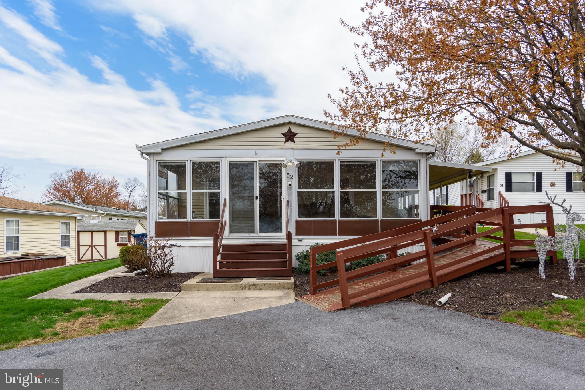 WELCOME HOME to this senior living community located in growing West Hanover Township. Literally close to all major amenities including Hershey events and activities. This completely remodeled lovely double wide manufactured home has new flooring, paint, bathrooms and more! Move your things right in, no work needed!
You must be 55 or greater to purchase in this community which means you are surrounded by folks like yourself! If gardening is your passion, you can plant and grow and care for your plants, there is plenty of space to walk "Fido" through the neighborhood with little traffic. This home is handicapped accessible via a ramp already installed. It makes carrying groceries and packages from your car very easy.
If you are considering becoming a "snow bird", this is a great place for your spring, summer and fall residence and then head to warmer climate for the colder months. It is very efficient to live in and operate.