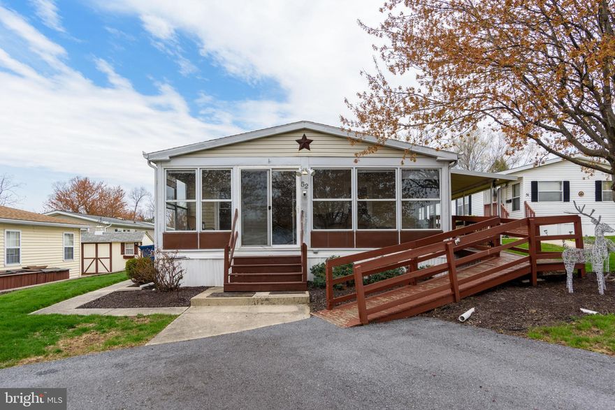 WELCOME HOME to this senior living community located in growing West Hanover Township.  Literally close to all major amenities including Hershey events and activities.  This completely remodeled lovely double wide manufactured home has new flooring, paint, bathrooms and more!  Move your things right in, no work needed!
You must be 55 or greater to purchase in this community which means you are surrounded by folks like yourself! If gardening is your passion, you can plant and grow and care for your plants, there is plenty of space to walk "Fido" through the neighborhood with little traffic.  This home is handicapped accessible via a ramp already installed.  It makes carrying groceries and packages from your car very easy.
If you are considering becoming a "snow bird", this is a great place for your spring, summer and fall residence and then head to warmer climate for the colder months.  It is very efficient to live in and operate.