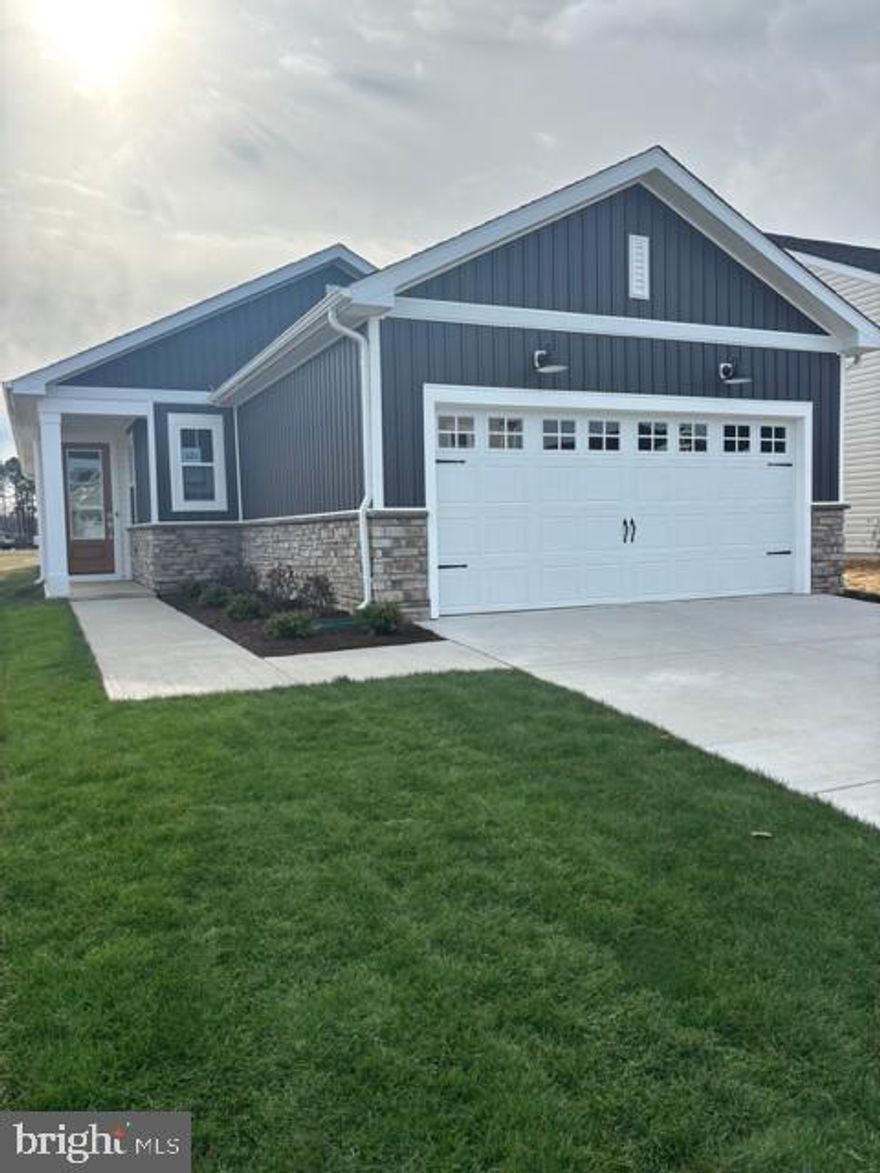 Be the first to live in this just-completed, never-occupied home at K. Hovnanian’s Four Seasons at Easton, a sought-after 55+ active lifestyle community just minutes from historic downtown Easton. This newly built Spring Lake II model offers approximately 1,570 sq ft of thoughtfully designed one-level living with 
2 bedrooms, 2 full baths, a possible third bedroom/den/office with walk-in closet, and a 2-car garage. 
The open-concept layout features a chef’s kitchen with quartz countertops, GE Profile stainless steel appliances, gas cooktop, and an oversized island, flowing seamlessly into the dining area and living room with gas fireplace. A sunny screened patio overlooks open community space—perfect for relaxing.

The private primary suite includes a dual-sink vanity, walk-in shower, and spacious walk-in closet, while the second bedroom and full bath are positioned across the home for added guest privacy. Additional highlights include custom barn doors to the third bedroom/den/office, a separate laundry room, recessed lighting, tray ceilings and design details, new custom blinds throughout, and owner-paid HOA dues.

Ideally located close to healthcare and hospital services, shopping, dining, theater, golf, and major commuter routes for exceptional everyday convenience. Community amenities are underway and estimated for completion by Summer 2026, including a clubhouse with a state of the art fitness center, pickleball courts, outdoor pool, tiki bar, fire pit, dog park, and walking/fitness trails. Prime location approximately 3 miles to downtown Easton, less than 30 minutes to St. Michaels, 35 miles to Annapolis, 54 miles to BWI Airport, and about 1.5 hours to the ocean & beaches.
An ideal opportunity to “try on” Four Seasons living or simply enjoy a turnkey, resort-style lifestyle in a coveted community.
One full-time occupant must be 55+.  Minimum 6-month lease, preferred longer term. No pets and no smoking.  
Furnished photos are virtually staged photos.