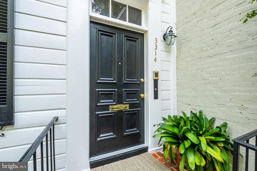 Rare offering in Georgetown's West Village! Exceptional prestigious and historic
residence with total privacy and tranquil surroundings on a quiet one
way cobblestone street. Large public rooms, 10' ceilings, 4 bedrooms, 4 1/2 baths,  31' living room, sunporches, office/ in law/guest suite with bedroom and bath, pool, garage. All this within blocks of vibrant world class retailers, art galleries, restaurants as well as the Georgetown waterfront
with parks, the Potomac River and the Capital Crescent Trail. Nearby
is Rock Creek Parkway, Francis Scott Key Bridge and K street which
provide quick and easy access to downtown, The White House,
Kennedy Center, Washington's cultural monuments and both National
and Dulles airports are convenient!