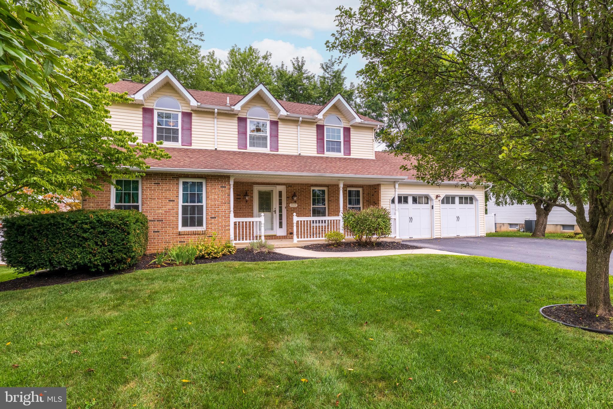 3919 Carter Road in Bethlehem Township offers everything you’ve been looking for—space, comfort, style, and a great location. This beautifully maintained 4-bedroom, 3.5-bath center hall colonial welcomes you with an expanded driveway and inviting front porch, leading into a home filled with natural light thanks to its desirable southern exposure. Step inside the spacious open foyer and discover a warm, flowing layout that includes a cozy den, a generous living room with a wood-burning fireplace, opening directly to a new rear deck. and a formal dining room. The eat-in kitchen features newer granite countertops and a tiled backsplash. A half bath, laundry room, mud room, and access to the oversized 2-car garage add to the main level’s ease and organization. Upstairs, the primary suite has a walk-in closet and en-suite bath, accompanied by three additional spacious bedrooms and a full hall bath. The finished basement expands your living space with a wet bar, full bath, and a versatile multi-purpose room—great for a home office, playroom, gym, or guest space—plus a large storage area. Outside, relax and entertain in a spacious backyard featuring two decks, a cozy fire pit, and a storage shed—perfect for gatherings, play, and outdoor living. Conveniently located near schools, parks, shopping, and major roadways, this move-in ready home combines comfort and convenience in one exceptional package.