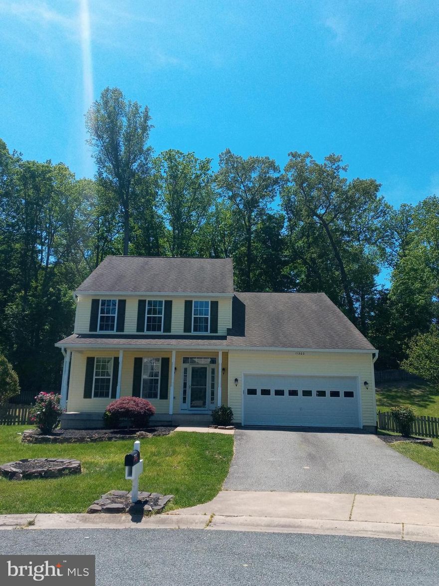 Beautiful 4 bedroom 2.5 bath Colonial w/2 car garage in a cul-de-sac. Spacious eat-in kitchen with island leads to a fantastic custom patio and fenced yard. Primary suite features vaulted ceilings, large walk-in closet, private bath including dual sinks and soaking tub. This home also offers gorgeous wood floors, newer paint, newer carpet in ALL bedrooms, fireplace, bedroom level laundry. Amenity filled community, close to I-95