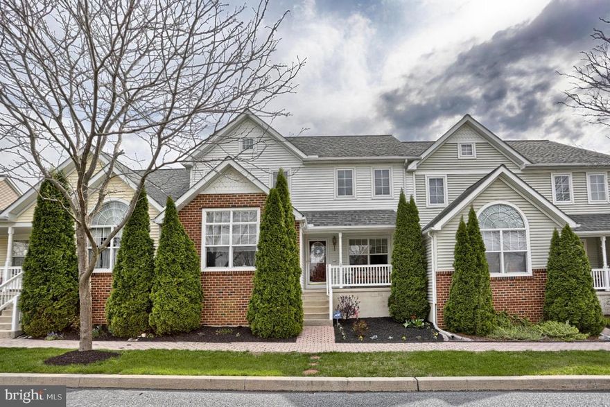 Warranted 3 bedroom townhome in Manheim Township's Brighton neighborhood. Hardwood floors, cathedral ceilings and kitchen with all new appliances including flat top stove, Master suite with walk in closet and vaulted ceiling, loft are and 1st floor bedroom.  2 car garage and rear patio.