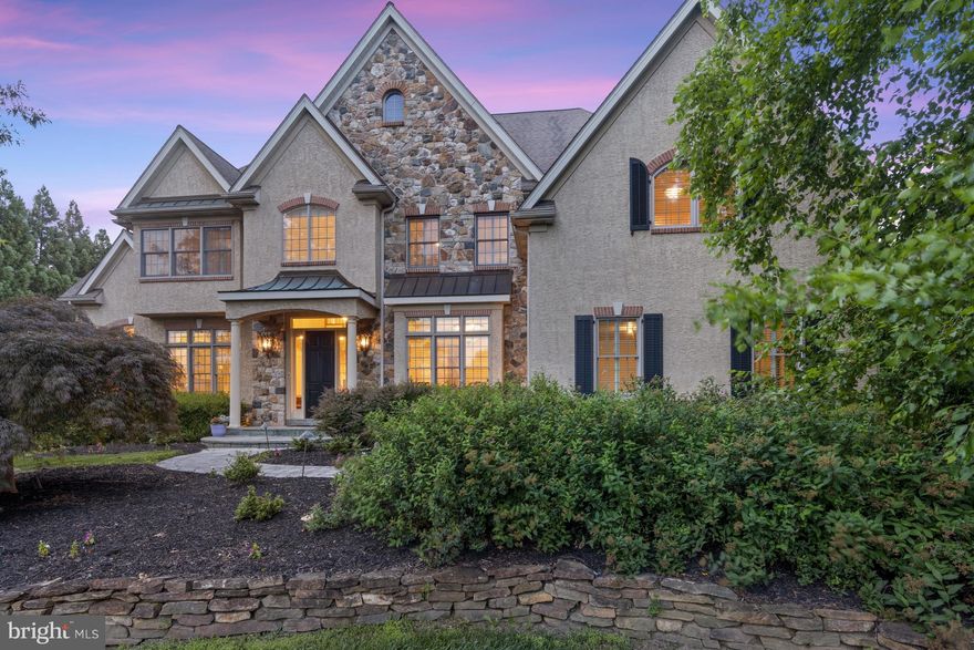 Unlike any other home in Bayard Meadows, this truly unique property offers an almost unending list of custom upgrades and features. From the elegant two- story foyer to the Art Bernardon designed morning room with fireplace, accessing the screened porch addition, the relaxed enjoyment continues from the interior to the stone rear terrace and newly installed heated pool and hot tub. The fenced and beautifully landscaped rear yard offers privacy, a separate fenced in garden area along with views of the conserved land beyond. The landscaping is a progressive perennial French flowering garden and blooms throughout the season. The landscaping and hardscaping has been recently upgraded with installed back walkways, pool surround, and outdoor landscape lighting. All new lighting fixtures both indoors and outdoors create a beautiful ambiance whether inside of the home or outside. “Smart” updates to the home include remote controlled Nest wired fire/smoke/carbon monoxide detectors throughout the house and Ring security outside. 
Custom features include all solid core doors throughout, wainscoting, crown molding, upgraded hardwood floors, custom built-in cabinetry, built-in closet systems throughout by "Closets By Design", crystal chandeliers, whole home in-ceiling audio, 3 fireplaces and custom plantation shutters. A true gourmet kitchen with modern, upgraded white cabinetry, Kohler farm sink, a center island with white Quartz top, two zone wine fridge, microwave and Viking warming drawer, Viking Commercial 6-Burner stove, 2 ovens, dramatic VentaHood 10’ hood, brand new commercial grade Dacor refrigerator and matching Butler’s pantry. The first floor also features a Library/Media room with 70" screen and a Conservatory room with arched windows and hardwood floors. The second floor offers a luxurious master suite featuring: 2 large walk-in closets both with built-in closet systems, tray ceiling, adjacent sitting room, large updated master bath with three zone shower system and radiant heated floors. The remaining 4 bedrooms all have en suite completely renovated bathrooms and walk in closets with built-in systems by "Closets by Design.” The large lower level, with recently raised ceilings, features a walk-out entrance through French doors, a Media Room, second family/game room, exercise room, a renovated full bathroom and a studio/craft room that was added in 2011. Completely repainted inside and outside: including doors, trim, built in cabinetry staircases, ceilings and rooms. All carpet and ceiling fans have also been replaced. Numerous utility upgrades include 400 amp electrical, automatic 20 KW Generac generator, two new HVAC systems (2024), ADT alarm system and motion flood lights. The superb condition and features along with the beautiful setting and location make this truly a "Must See" home.